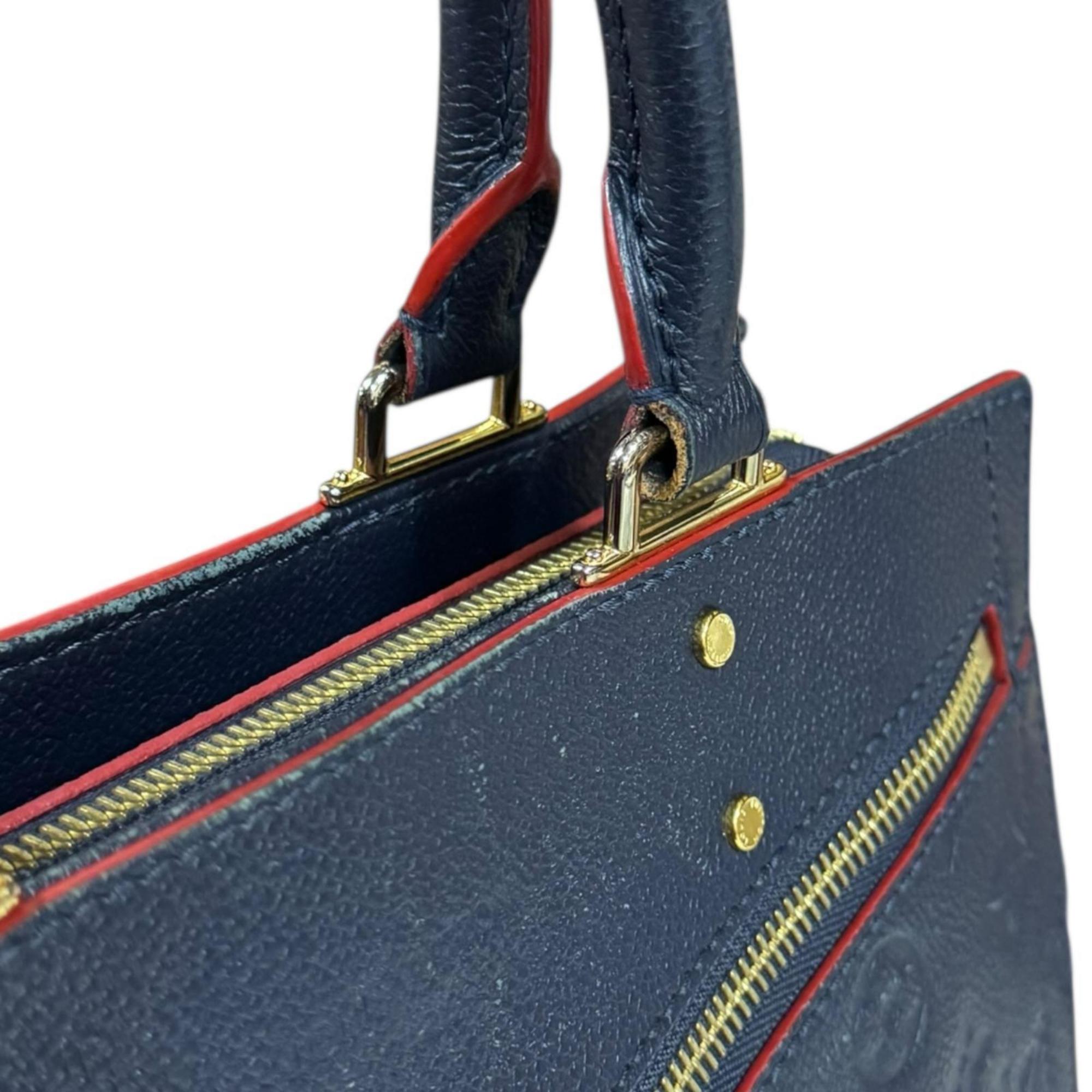 Louis Vuitton Marine Rouge Navy Monogram Empreinte Shoulder Bag