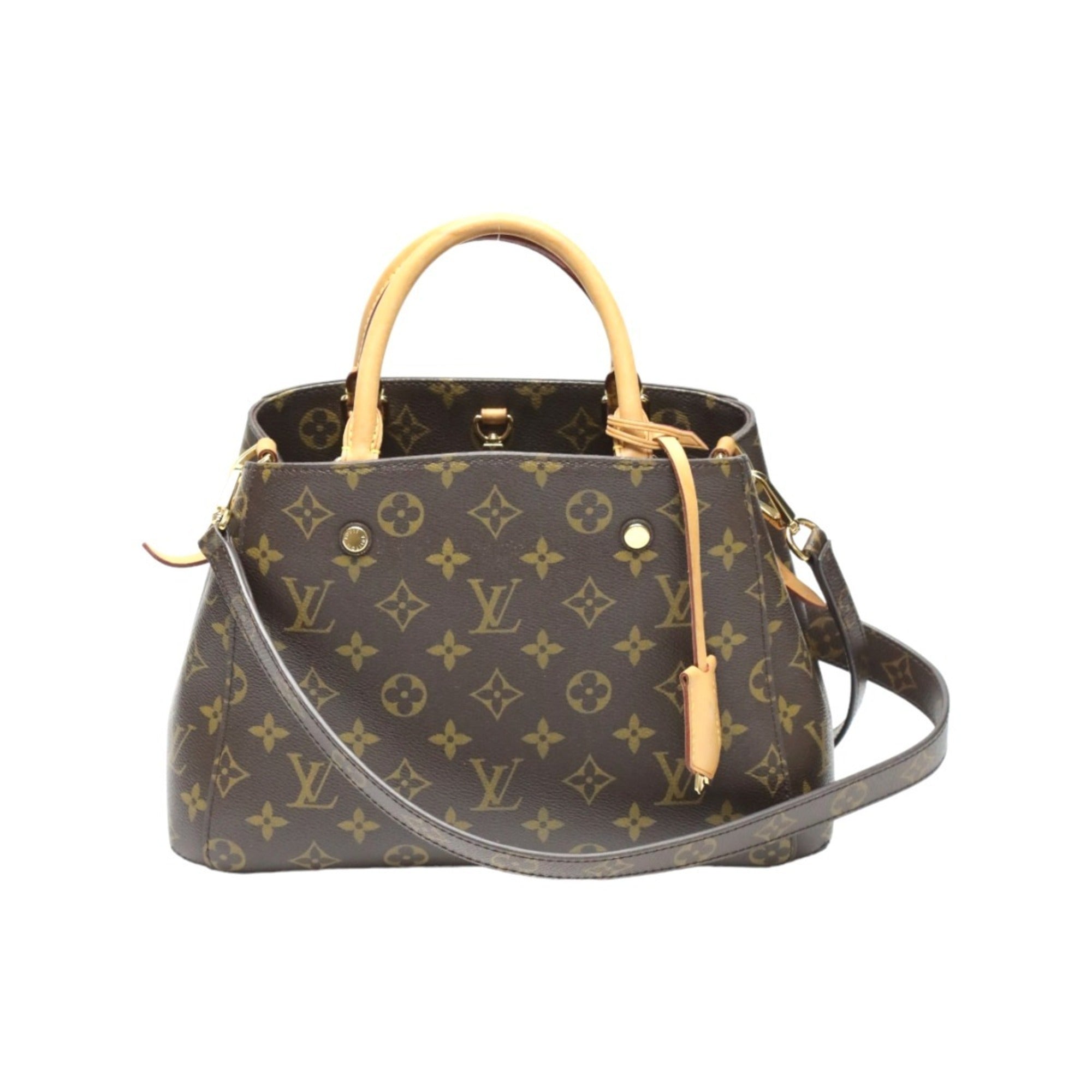Louis Vuitton Brown Monogram Canvas Handbag Shoulder Bag