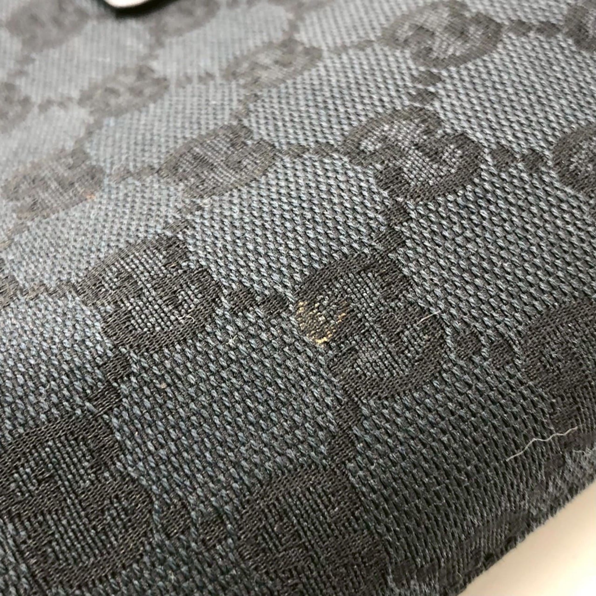 Gucci Gg Canvas Black Gg Canvas Handbag Tote Bag (Pre-Owned)