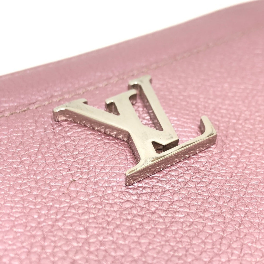 Louis Vuitton Metallic Pink Leather Long Wallet