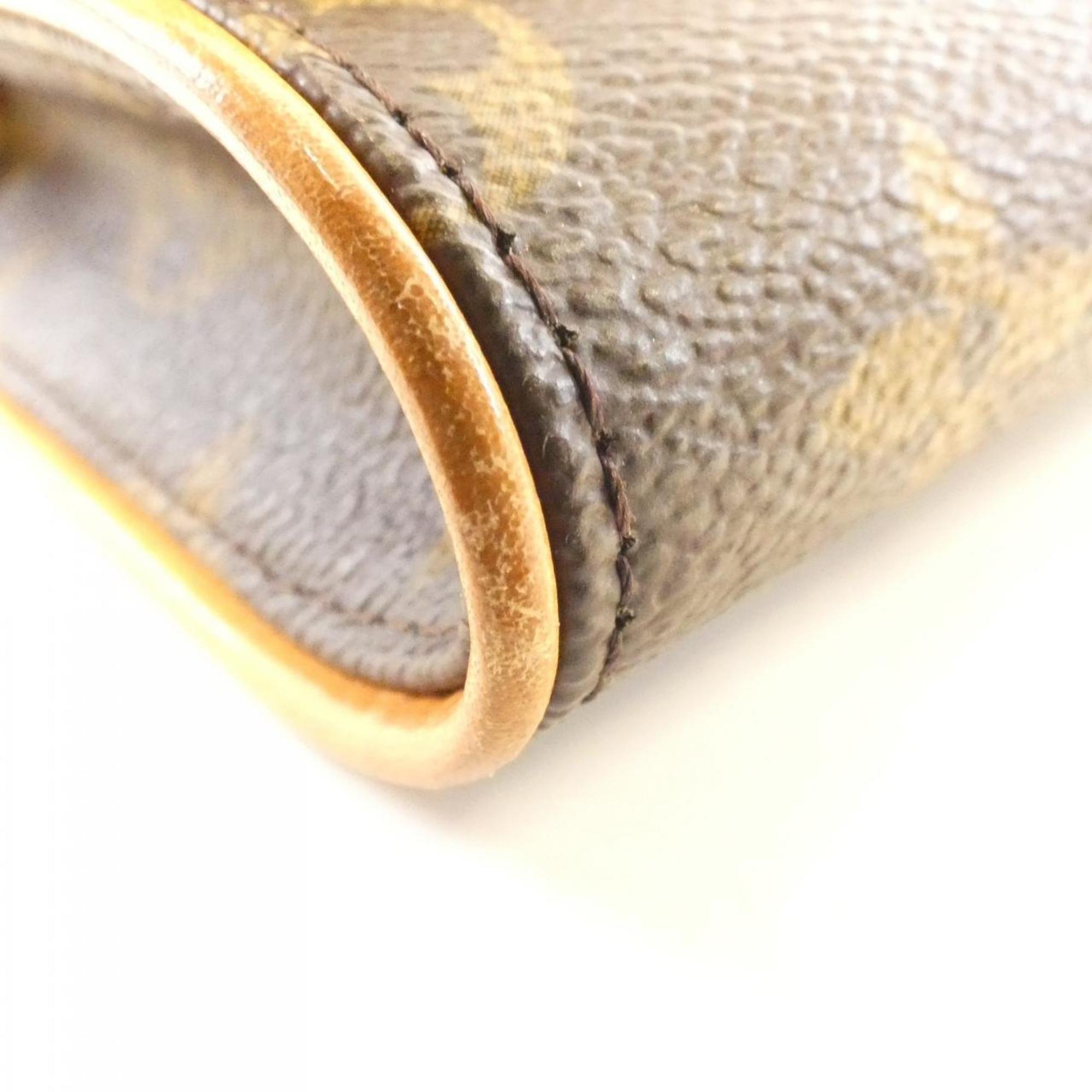 Louis Vuitton Marron Coated Canvas Pochette Shoulder Bag