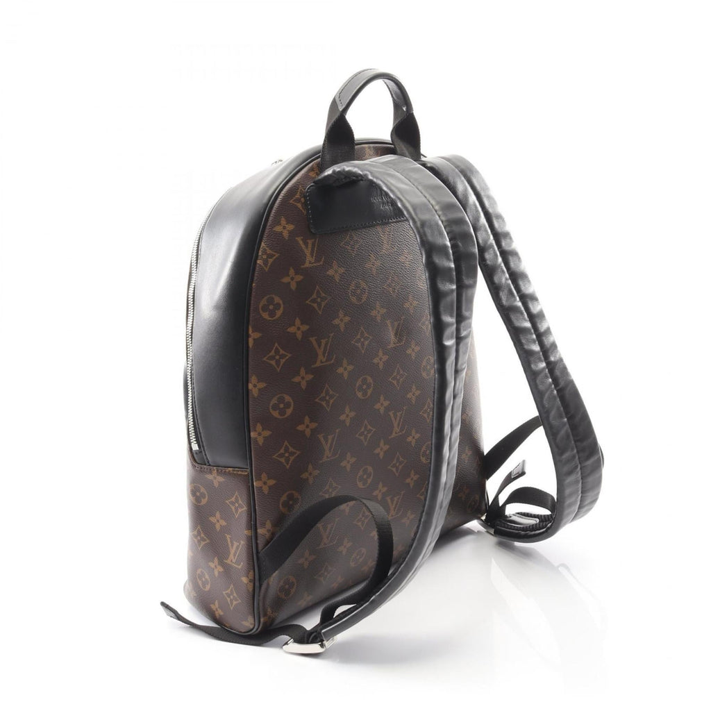 Louis Vuitton Black Brown Monogram Macassar Coated Canvas Leather Backpack