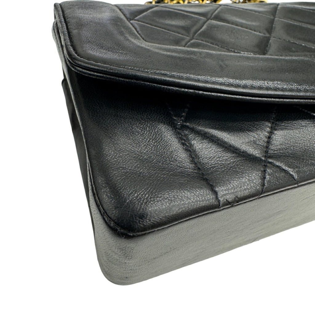 Chanel Matelasse Black Leather Shoulder Bag