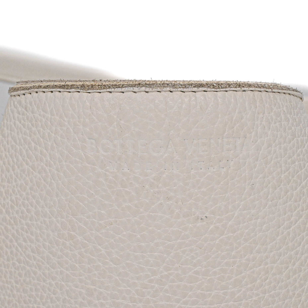 Bottega Veneta White Leather Tote Bag