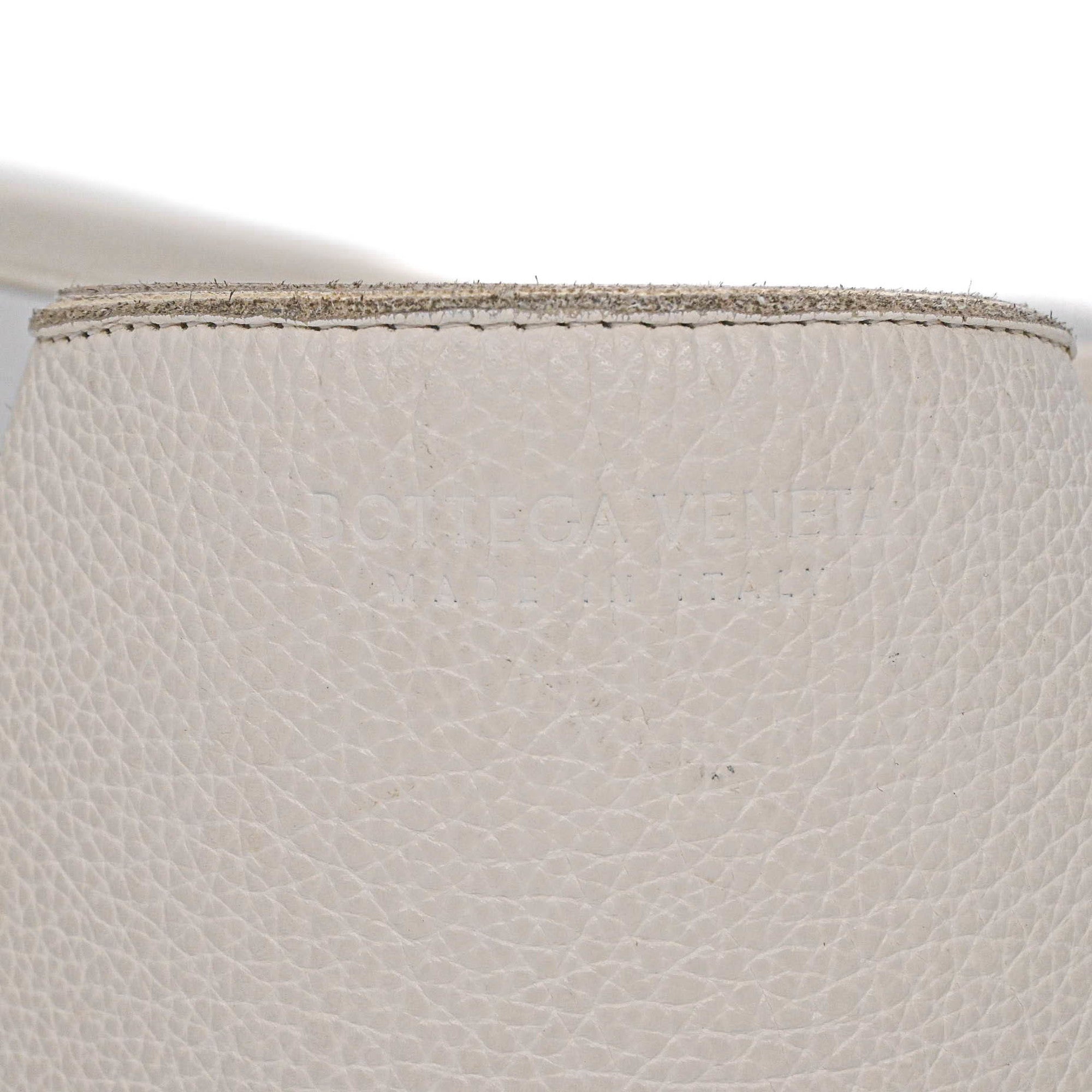 Bottega Veneta White Leather Tote Bag