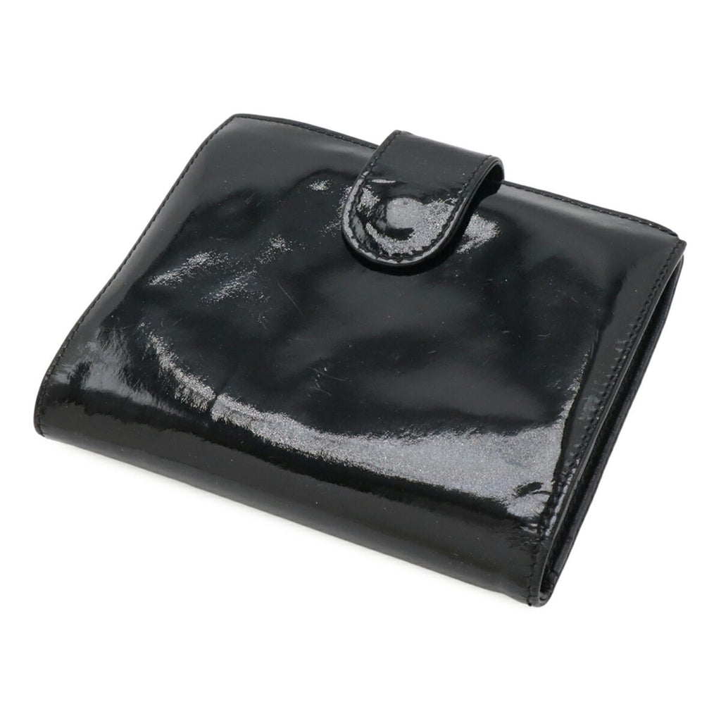 Chanel Black Patent Leather Wallet (Bi-Fold)