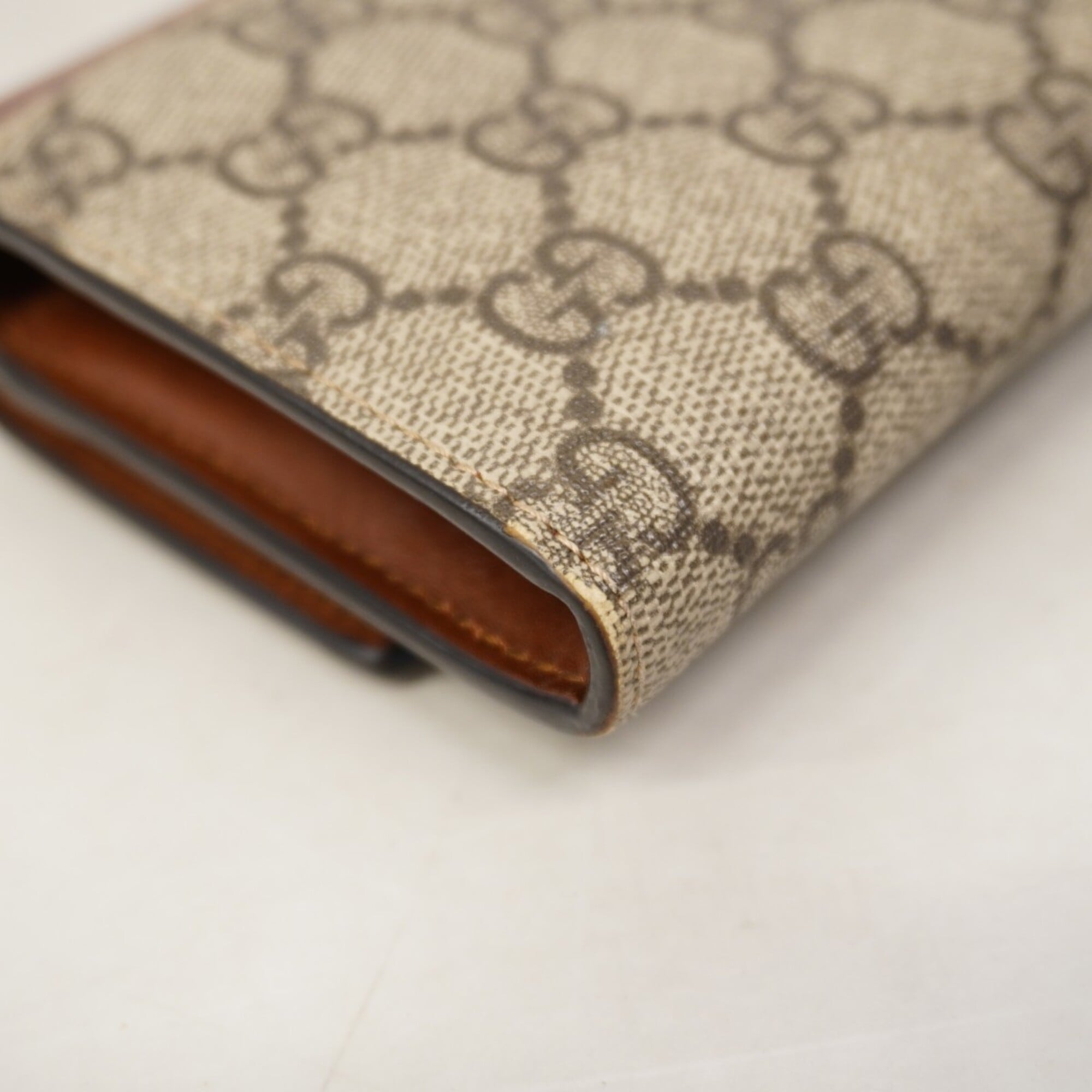 Gucci Brown Pvc Long Wallet (Bi-Fold) (Pre-Owned)