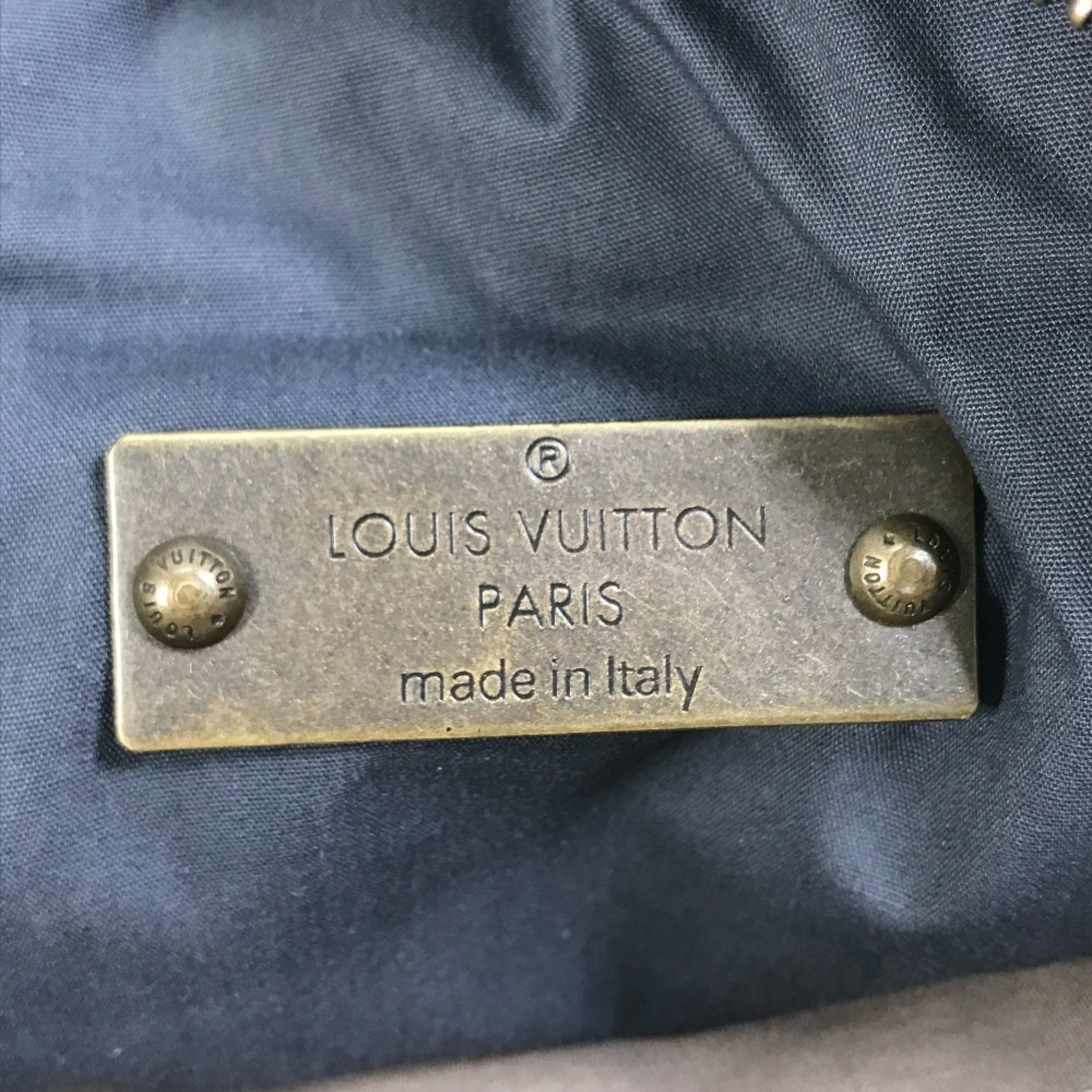 Louis Vuitton Brown White Canvas Shoulder Bag Tote Bag
