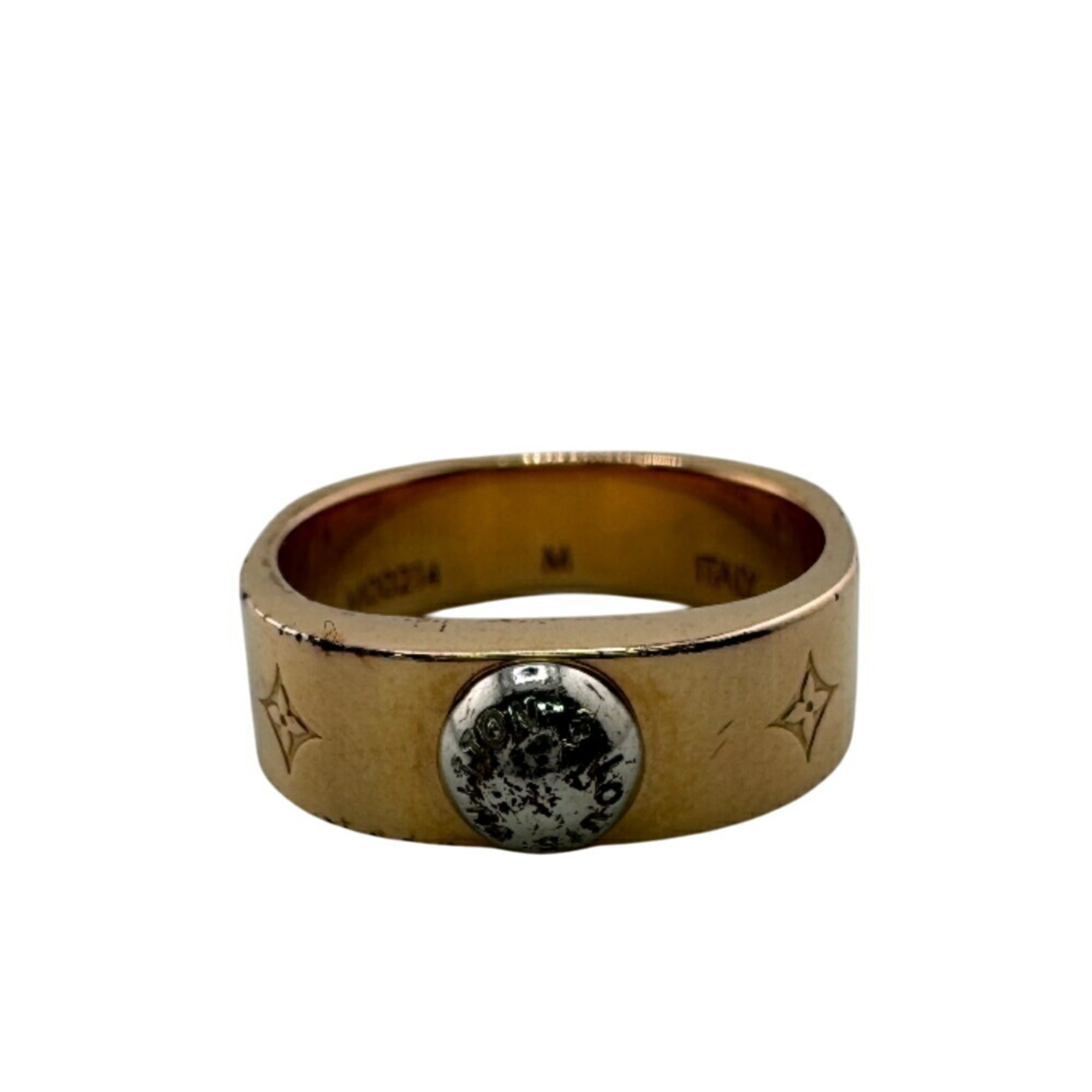 Louis Vuitton Pink Gold Metal Band Ring