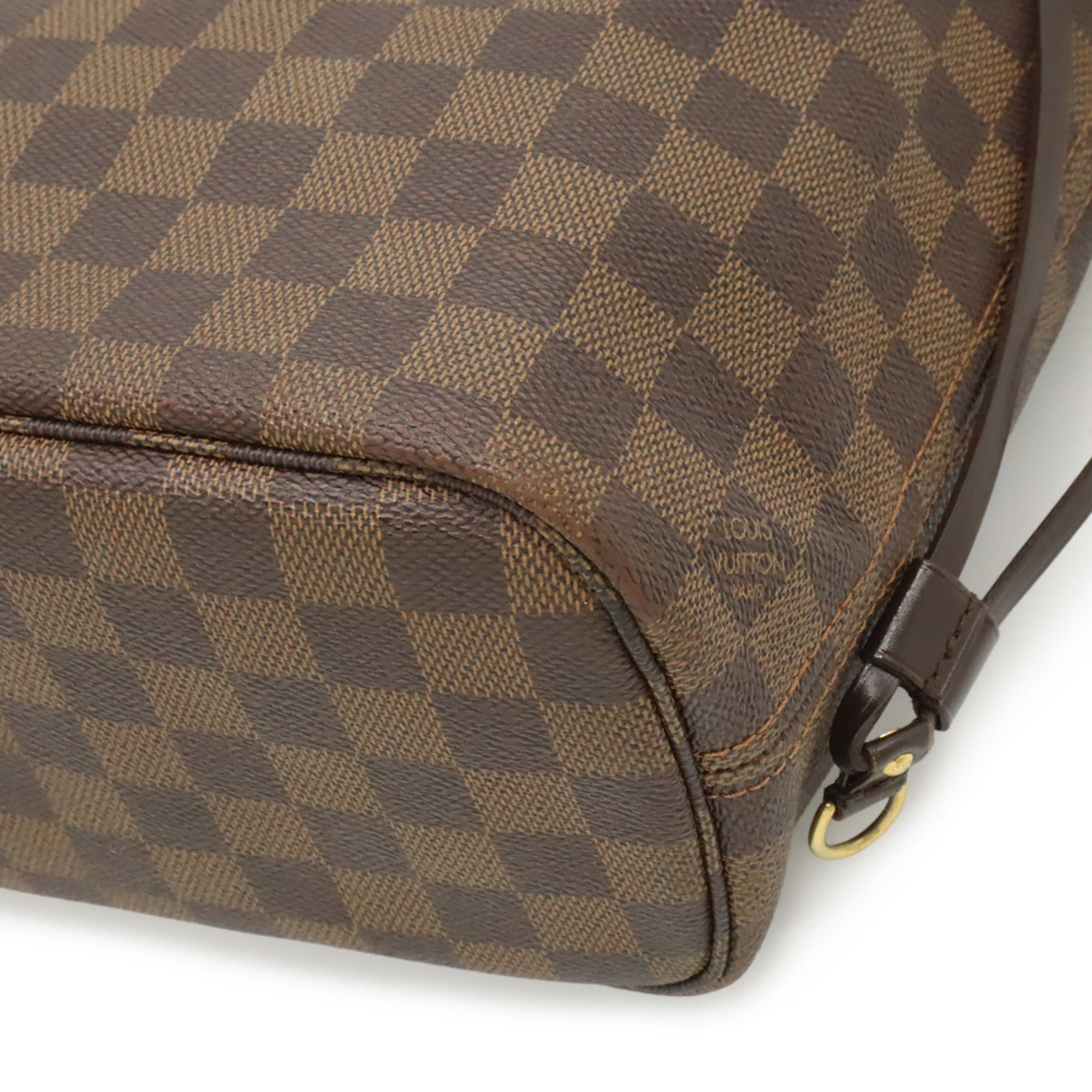Louis Vuitton Brown Damier Canvas White Damier Canvas Handbag Shoulder Bag Tote Bag