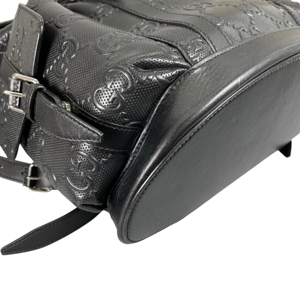 Gucci Black Leather Backpack (Pre-Owned)