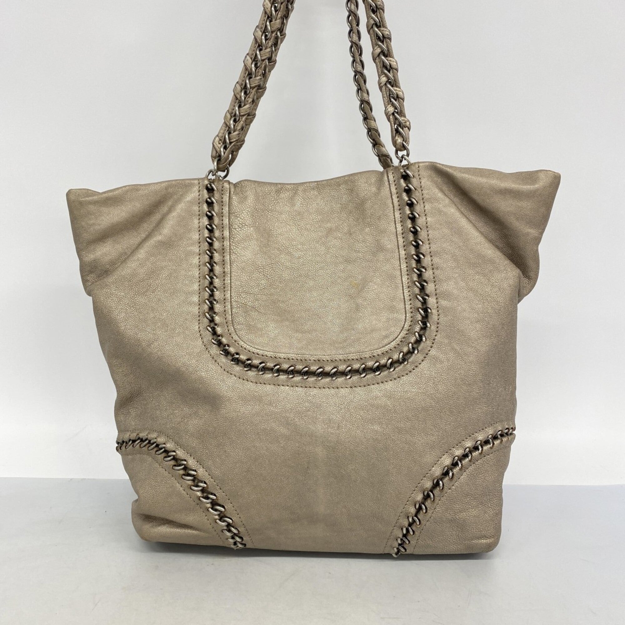 Chanel Brown Leather Tote Bag
