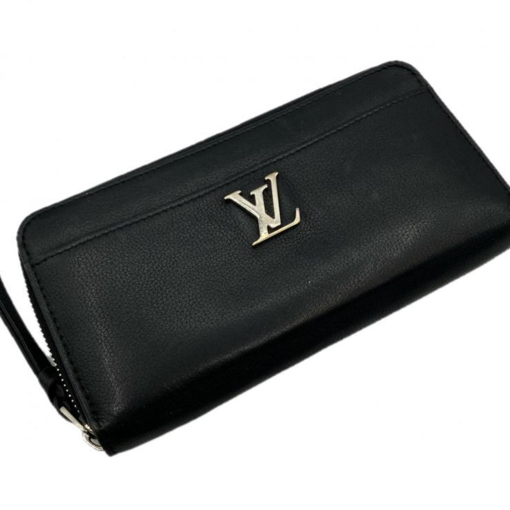 Louis Vuitton Black Noir Leather Long Wallet