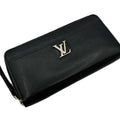 Louis Vuitton Black Noir Leather Long Wallet
