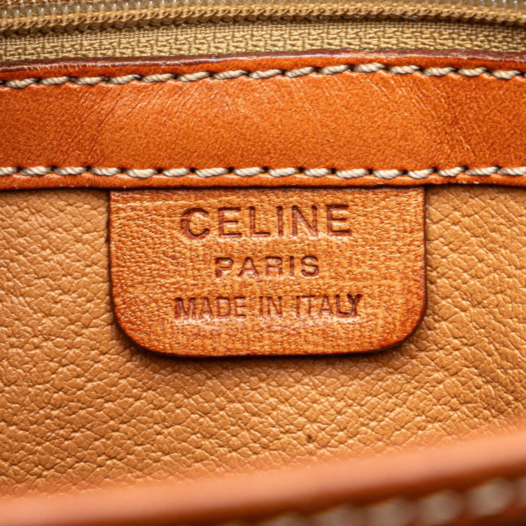 Celine Brown Pvc Leather Handbag Shoulder Bag