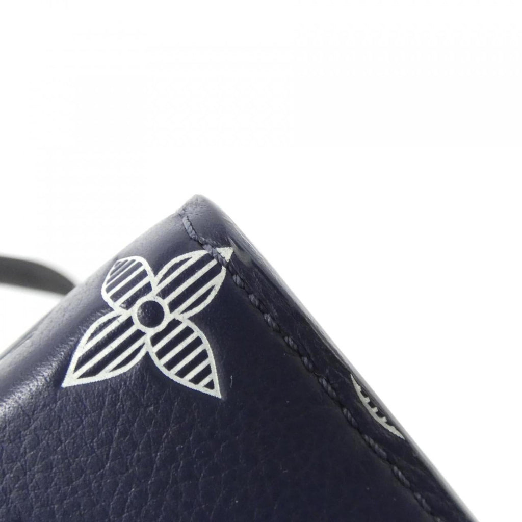 Louis Vuitton Ancre Blue Leather Shoulder Bag