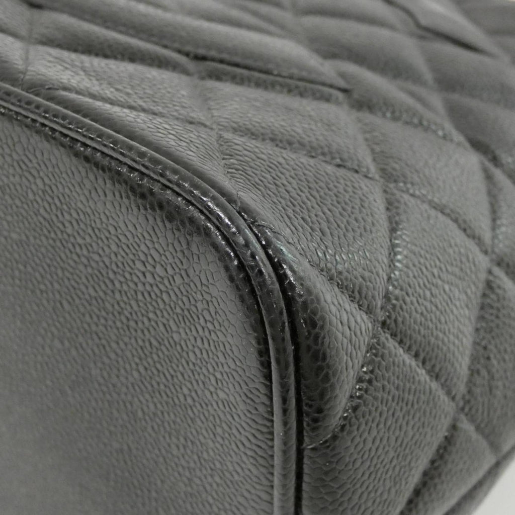 Chanel Black Grained Calfskin Handbag