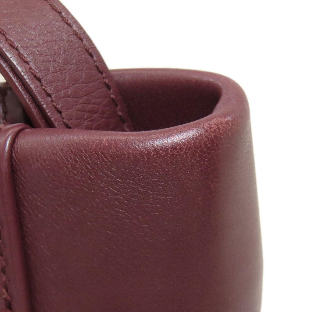 Balenciaga Bordeaux Leather Hand