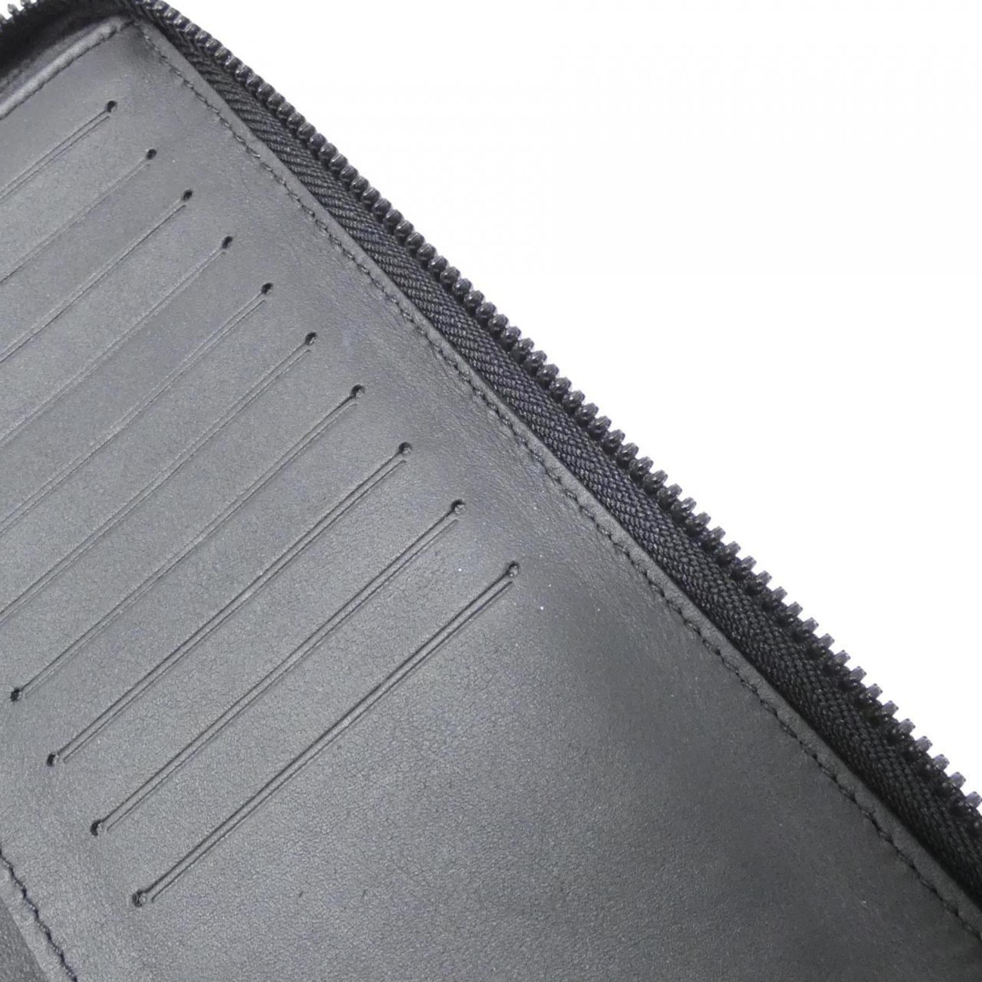 Louis Vuitton Black Leather Long Wallet