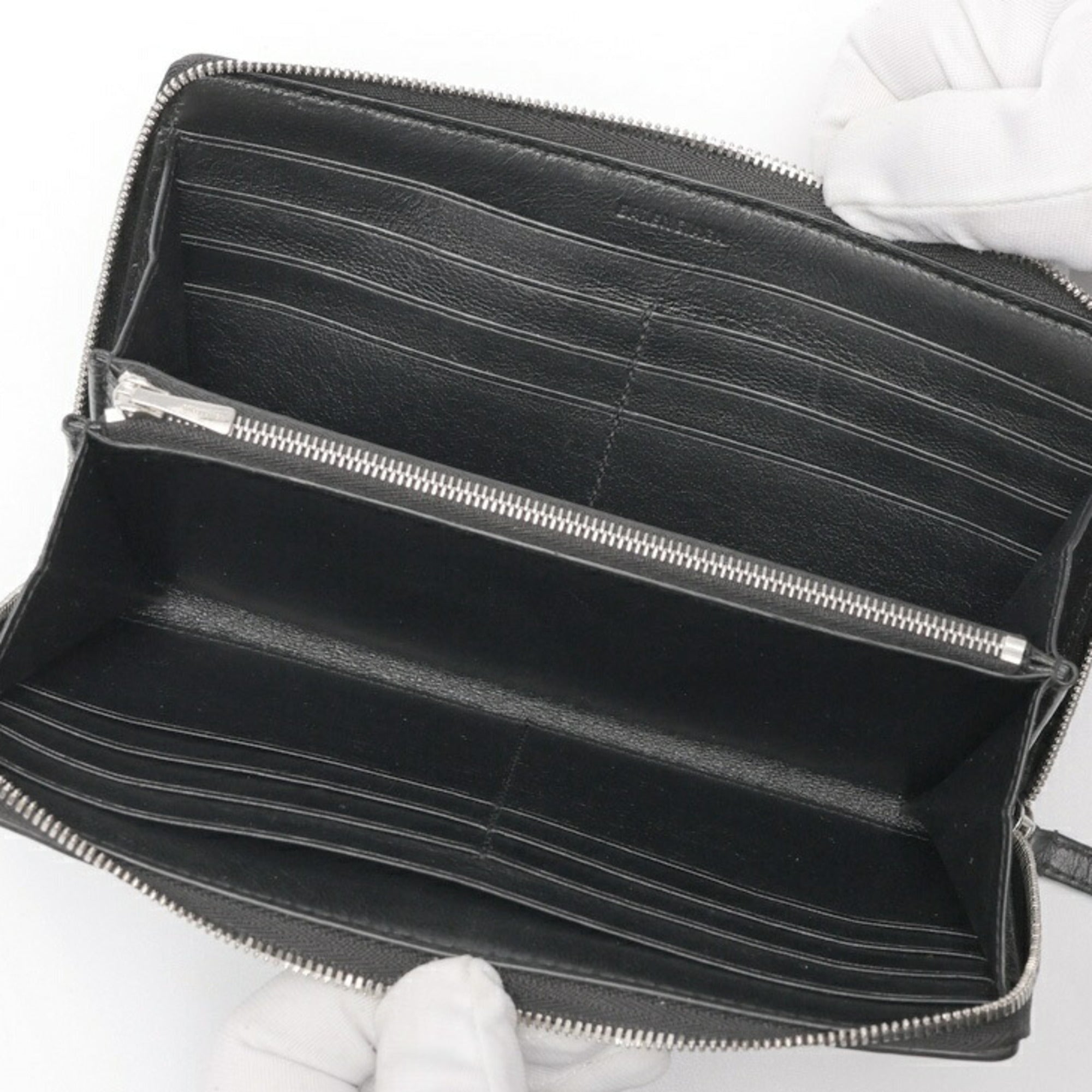 Balenciaga Black Leather Coin Purse/Coin Case