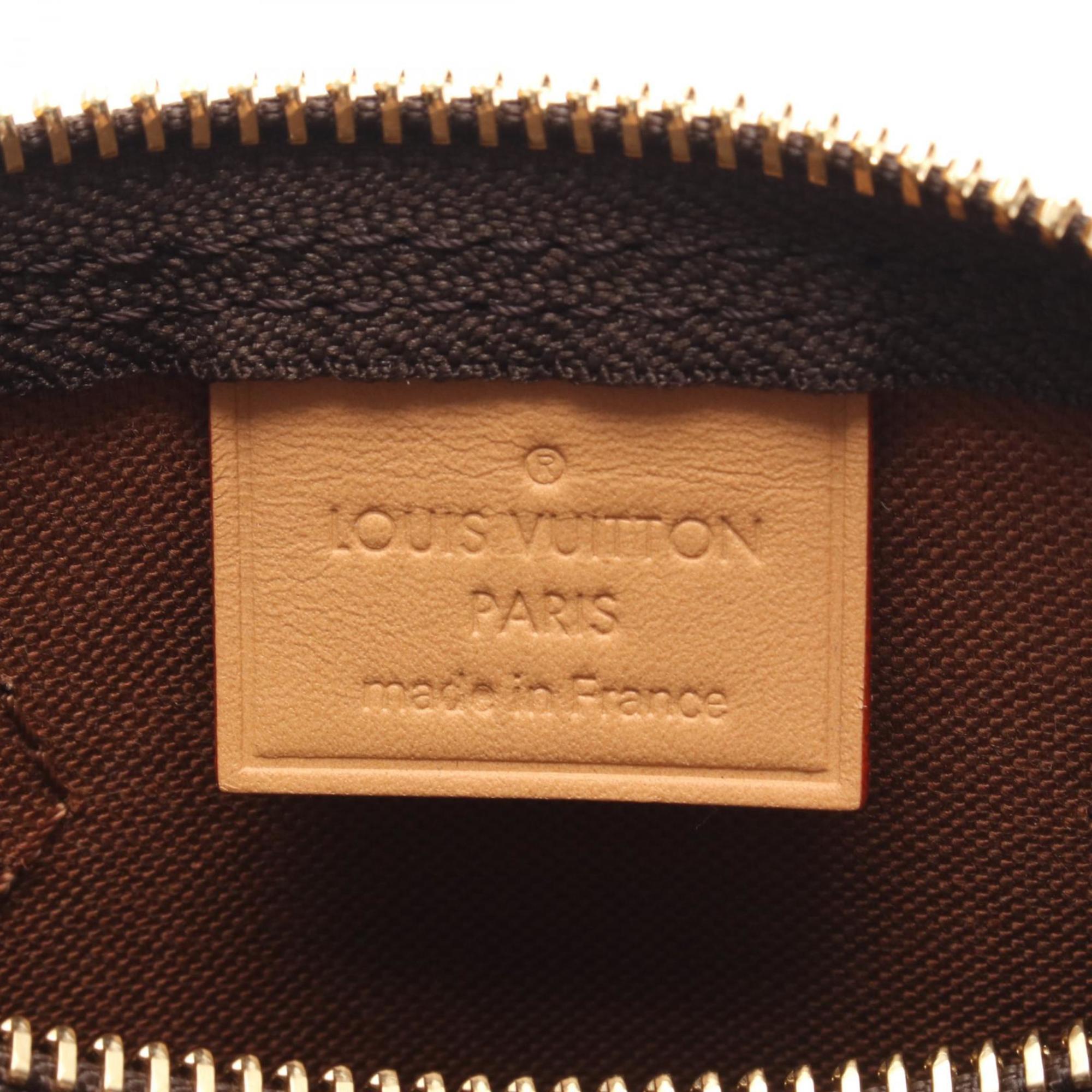 Louis Vuitton Brown Coated Canvas Pvc Monogram Leather Handbag