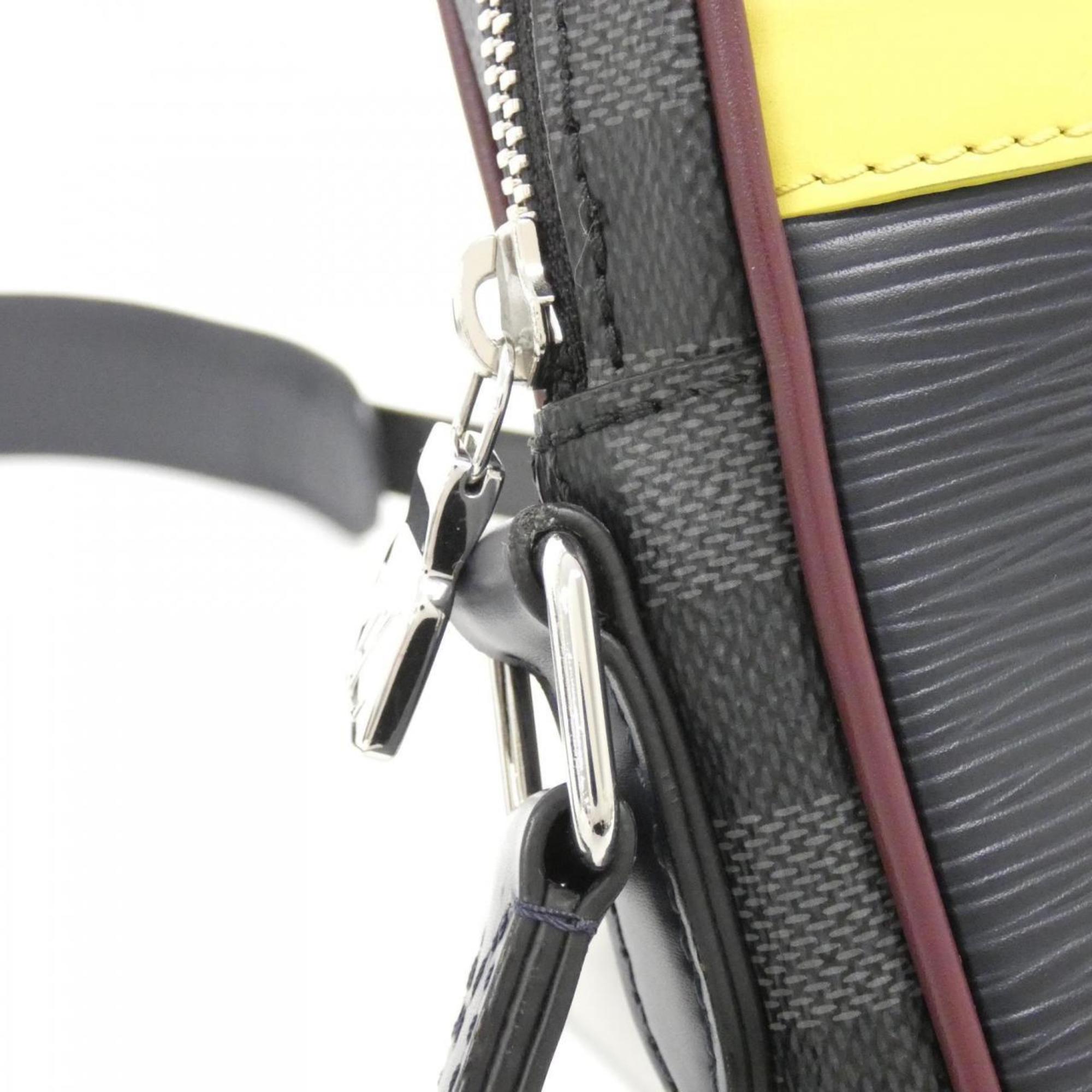 Louis Vuitton Epi Graphite Coated Canvas Leather Shoulder Bag