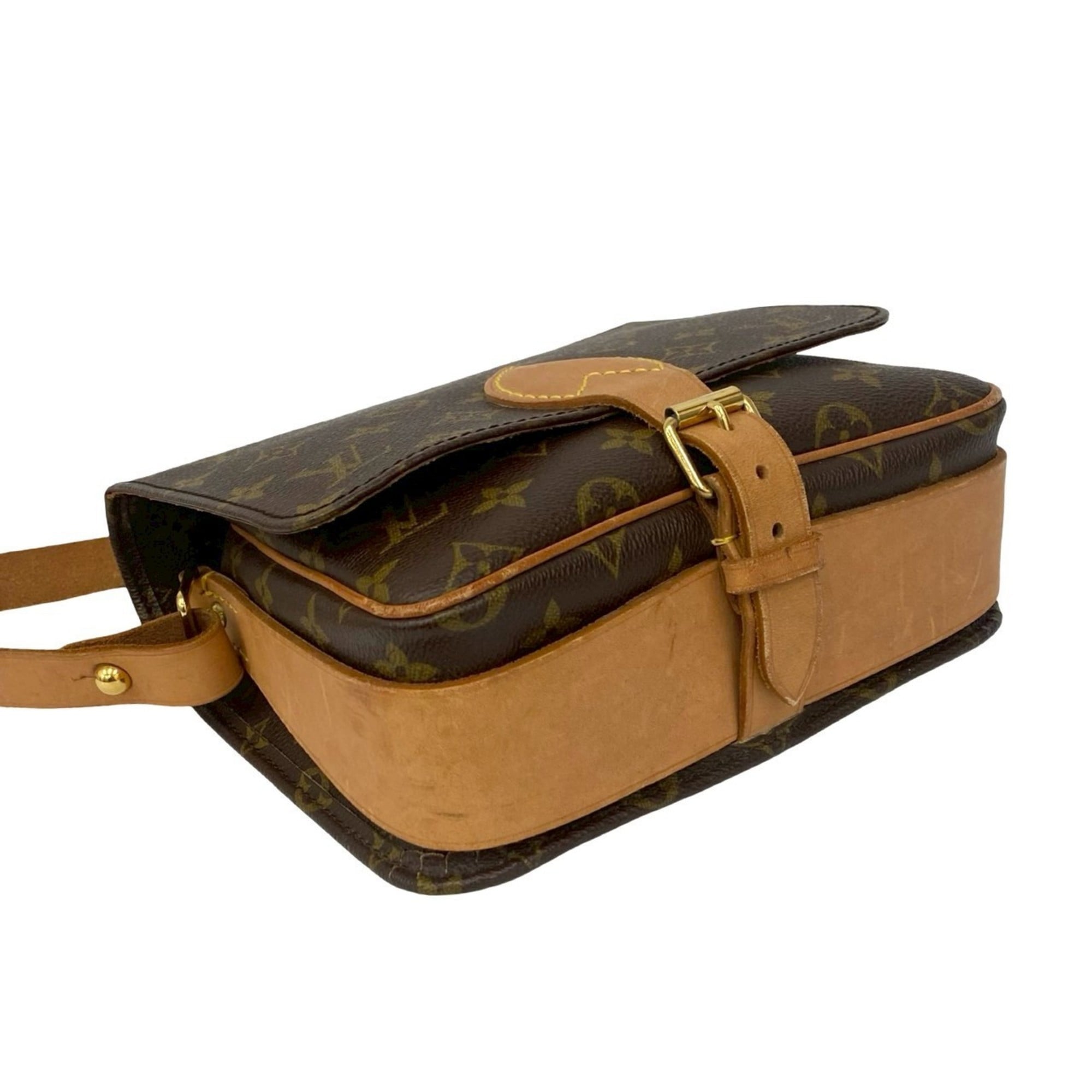 Louis Vuitton Brown Leather Pvc Pochette Shoulder Bag