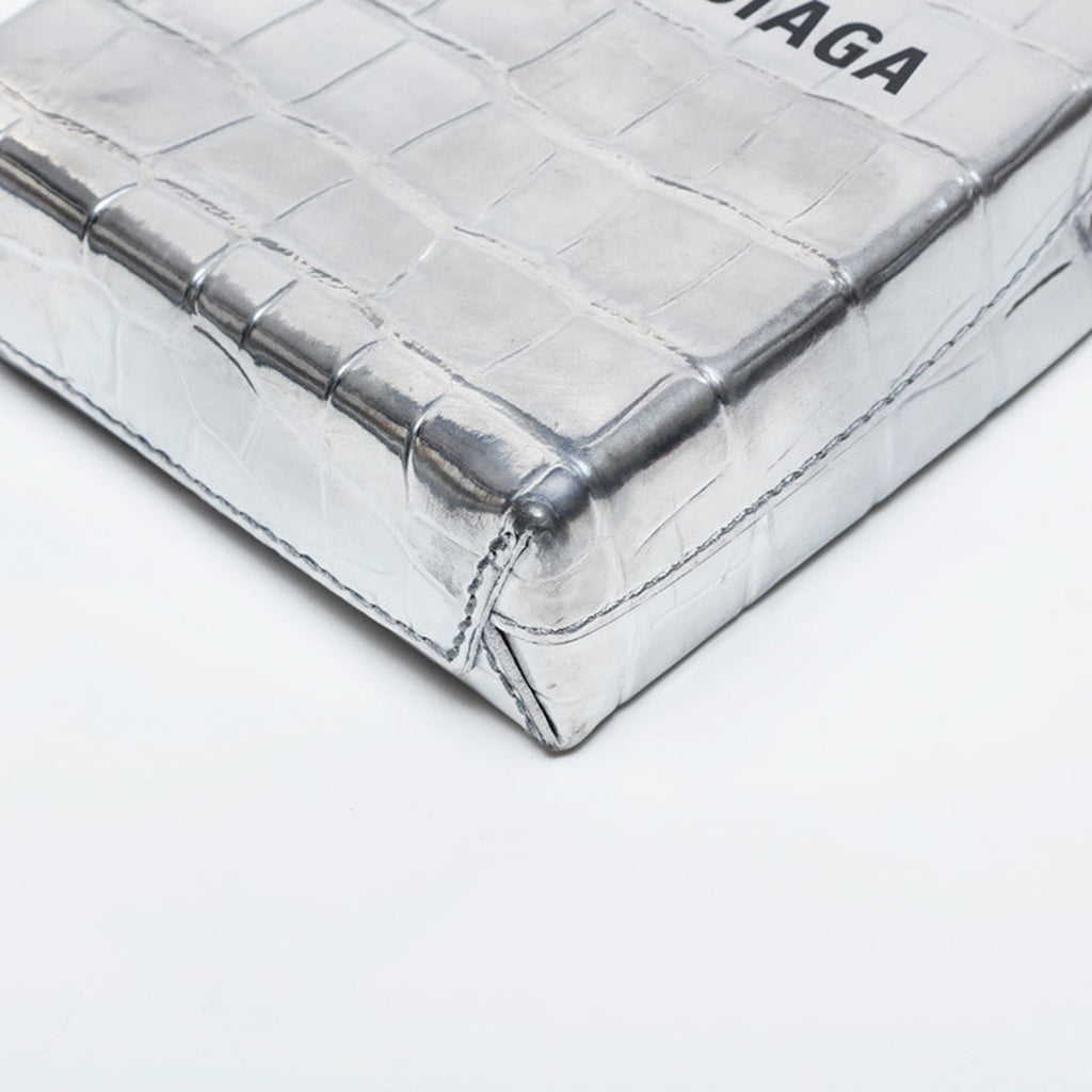 Balenciaga Silver Leather Shoulder