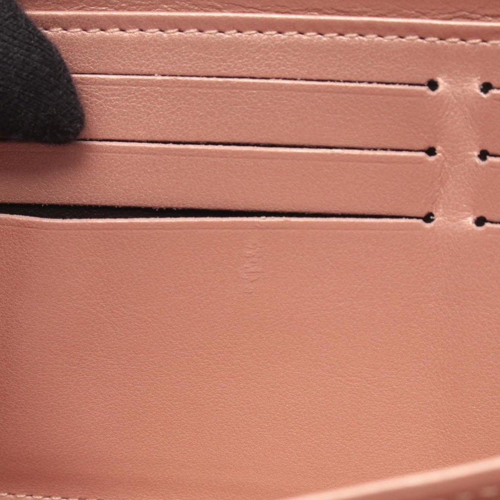 Louis Vuitton Pink Rose Gold Monogram Leather Long Wallet