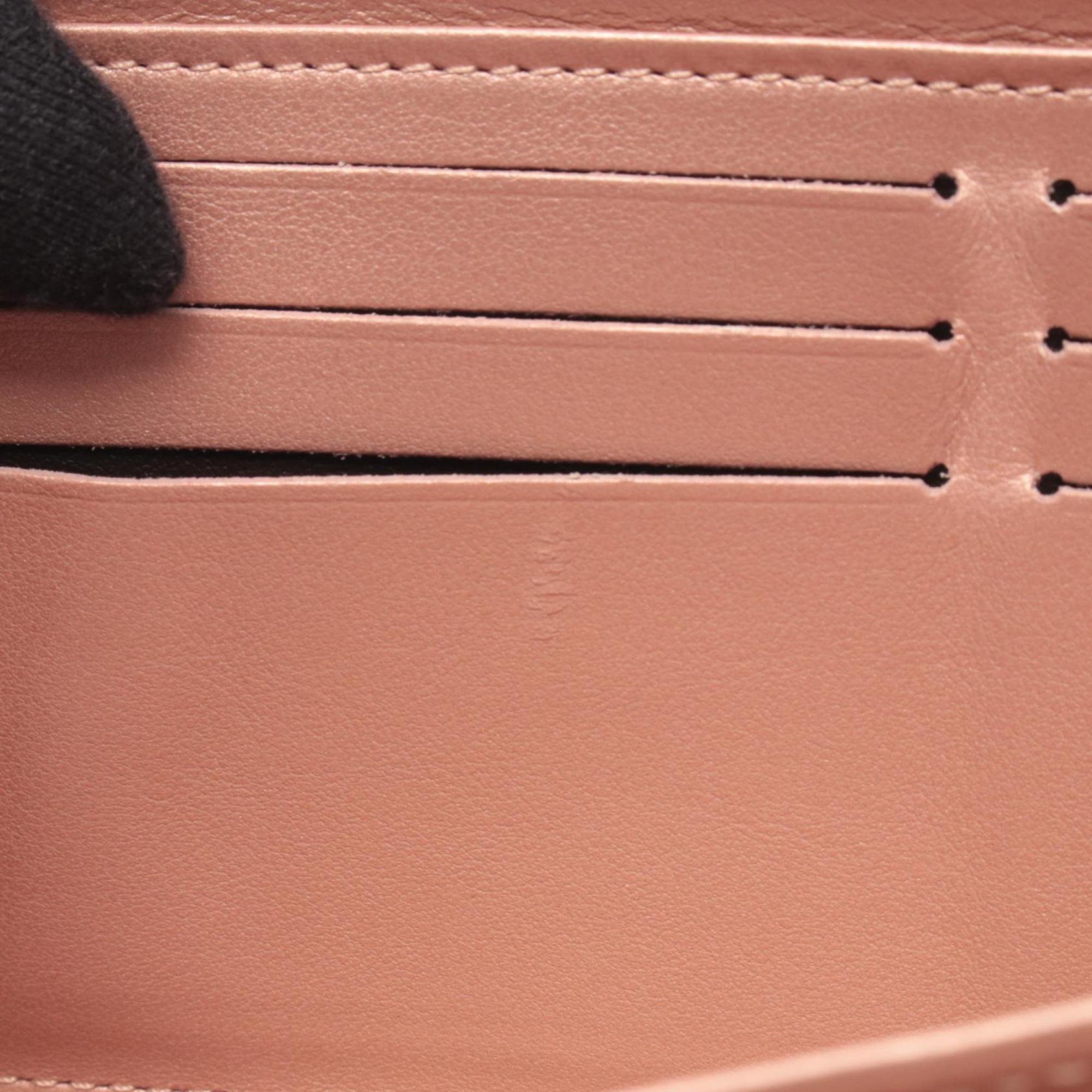 Louis Vuitton Pink Rose Gold Monogram Leather Long Wallet