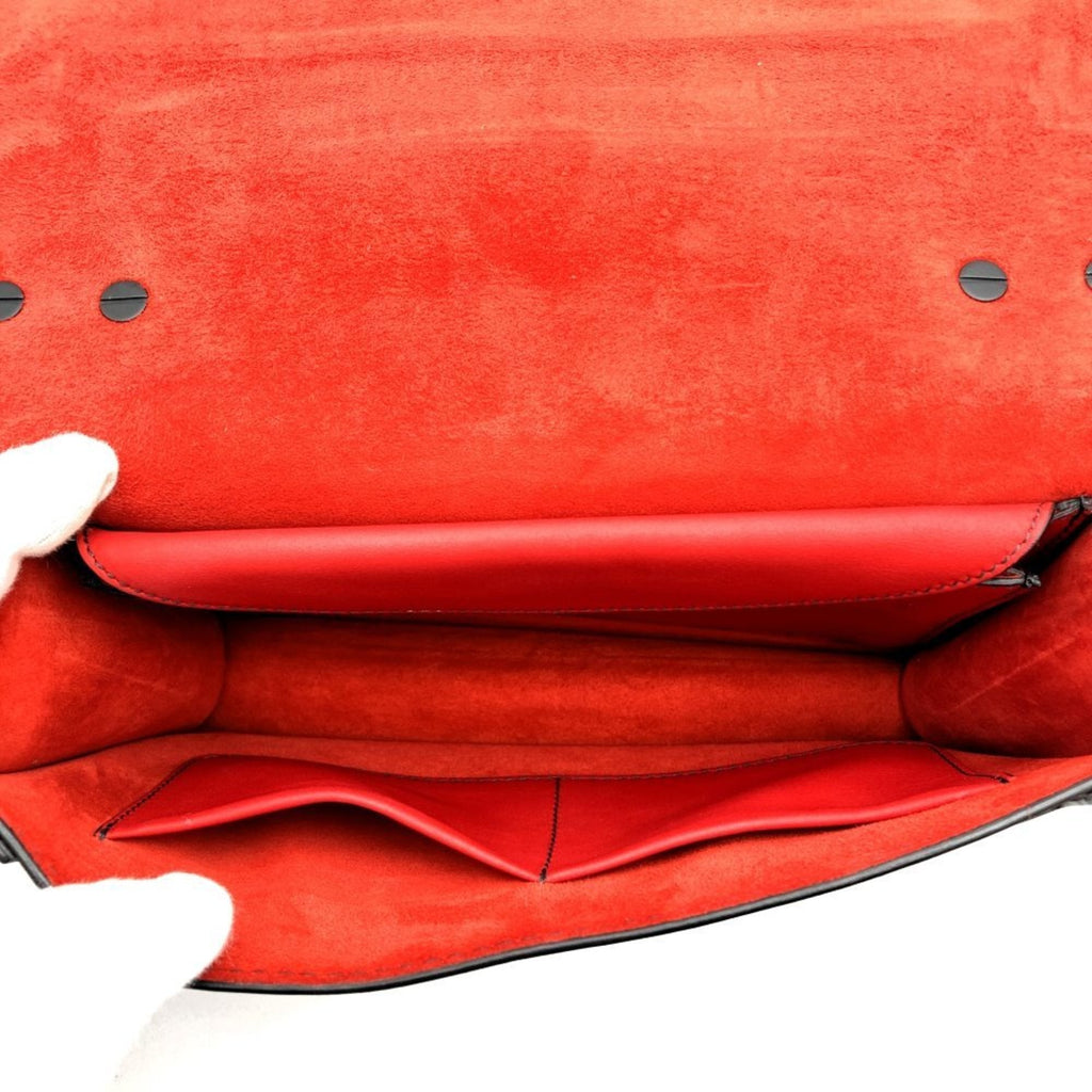 Christian Dior Red Color Leather Shoulder Bag (Pre-Owned)