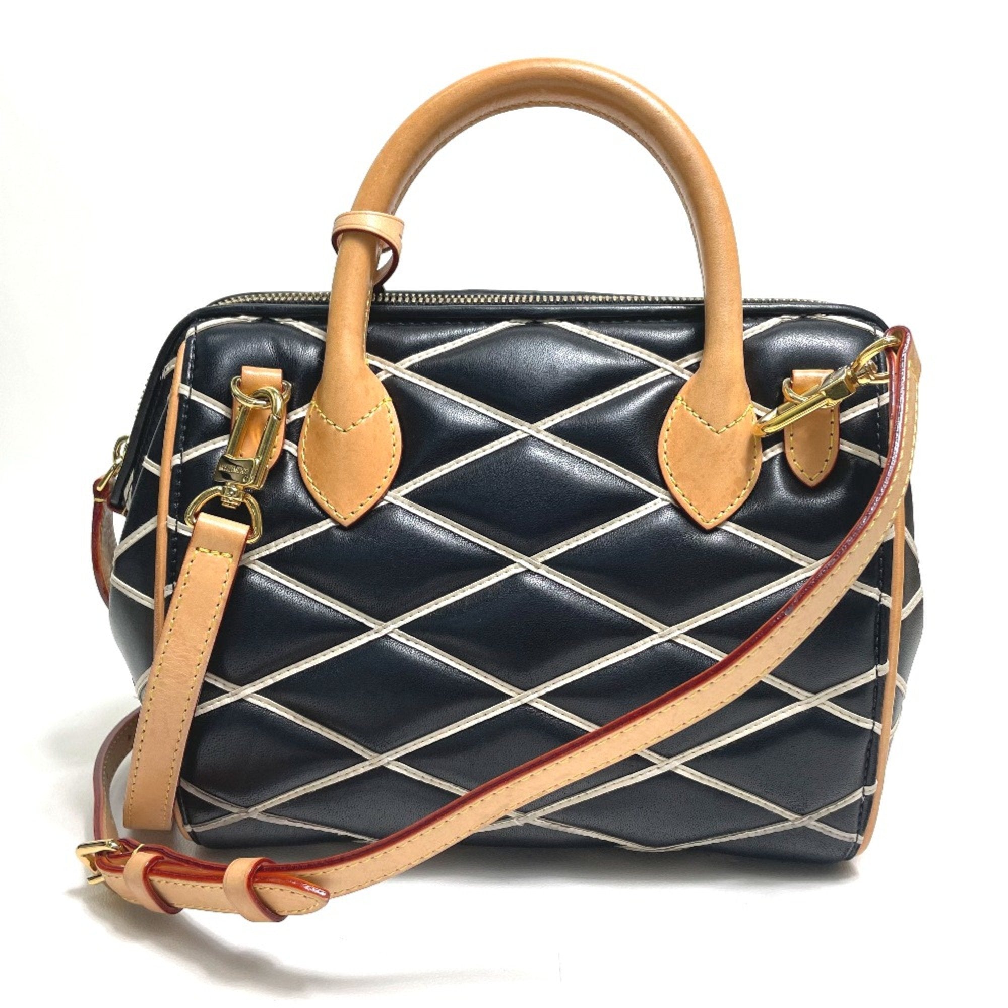 Louis Vuitton Black Leather Handbag