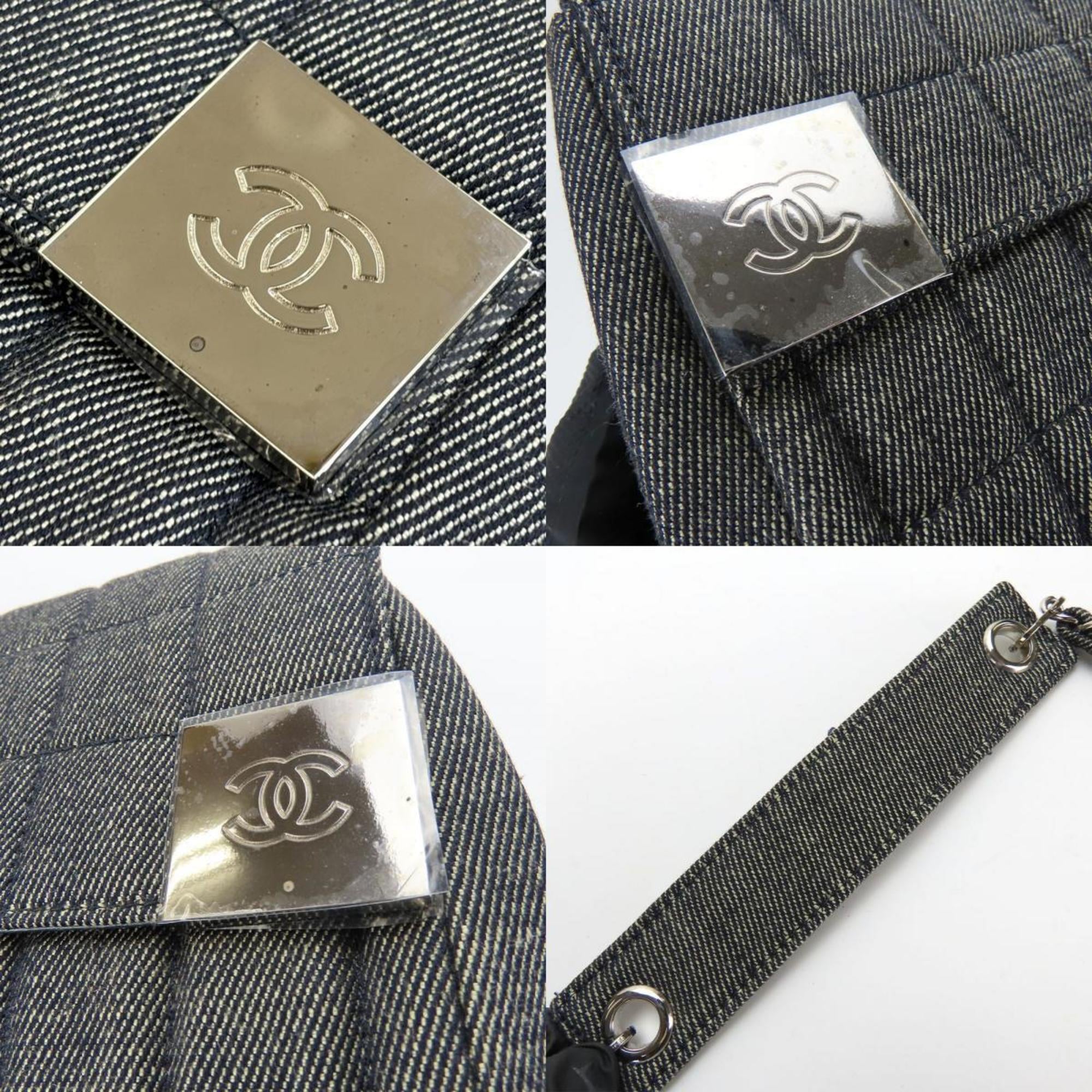 Chanel Navy Denim Shoulder Bag