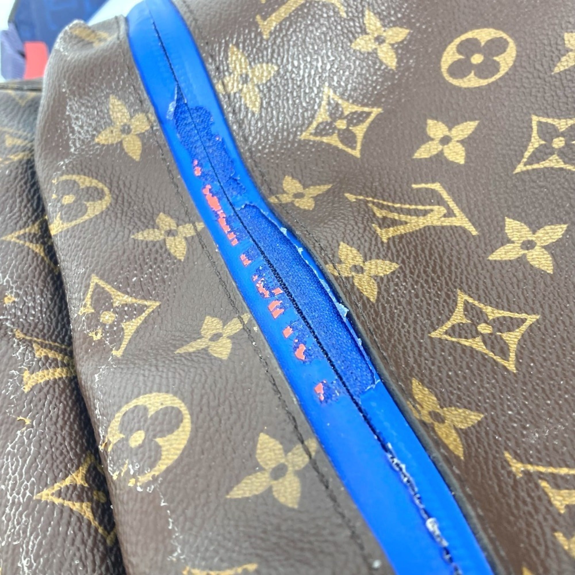 Louis Vuitton Monogram Blue Brown Monogram Shoulder Bag