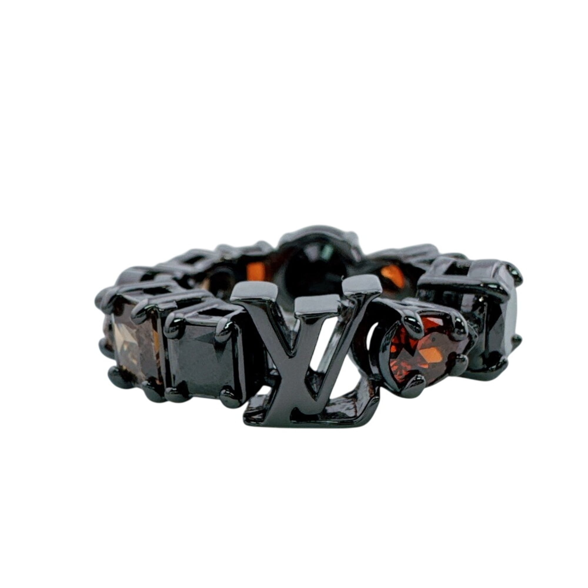 Louis Vuitton Black Metal Band Ring