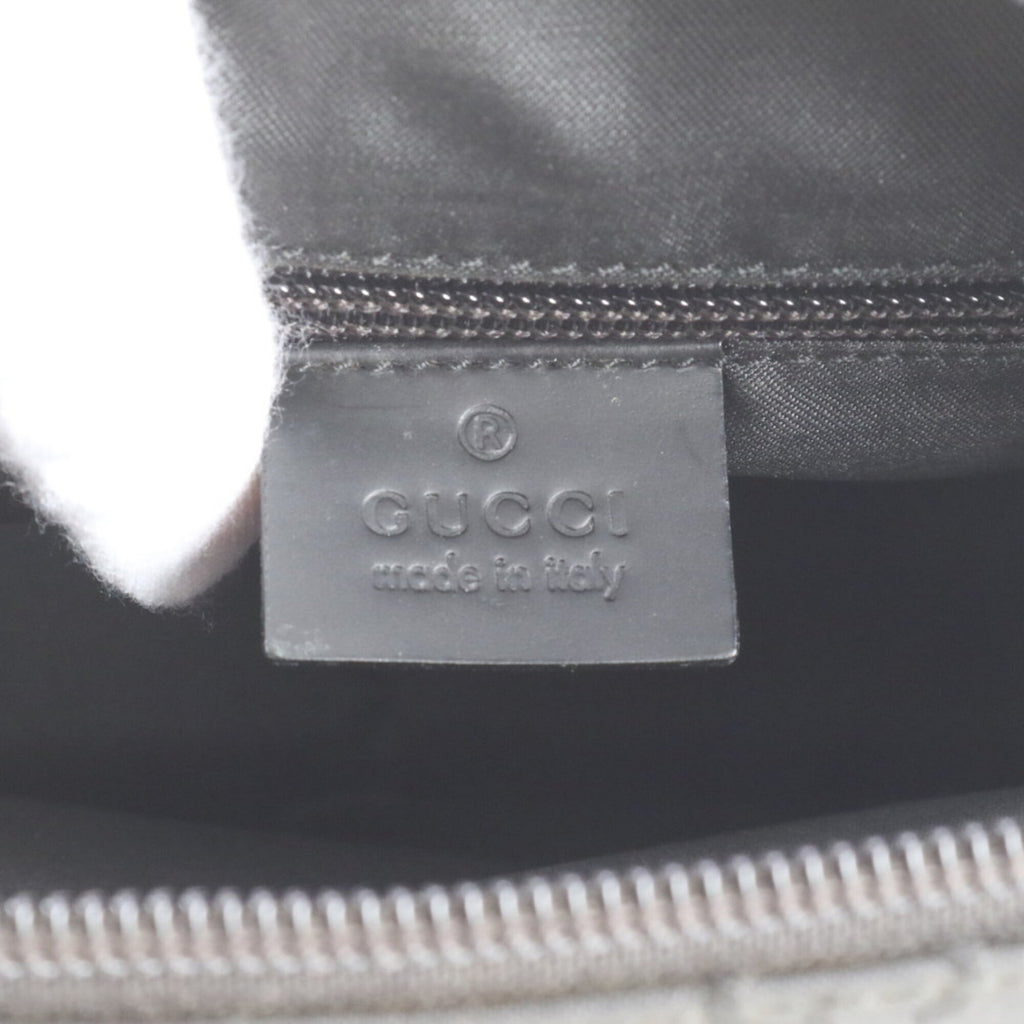Gucci Black Nylon Leather Clutch Bag Pouch (Pre-Owned)
