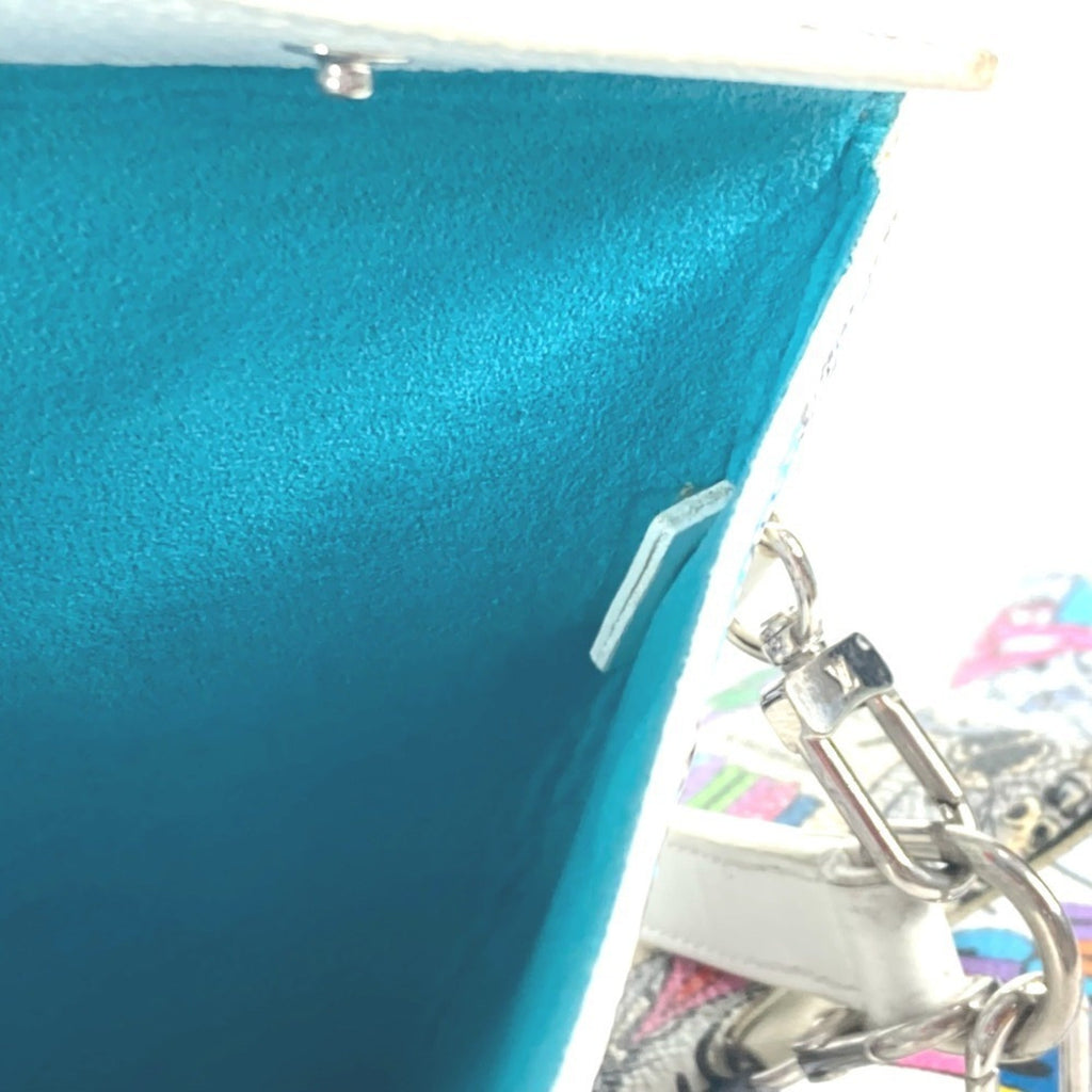 Louis Vuitton Multi-Color Canvas Leather Clutch Bag