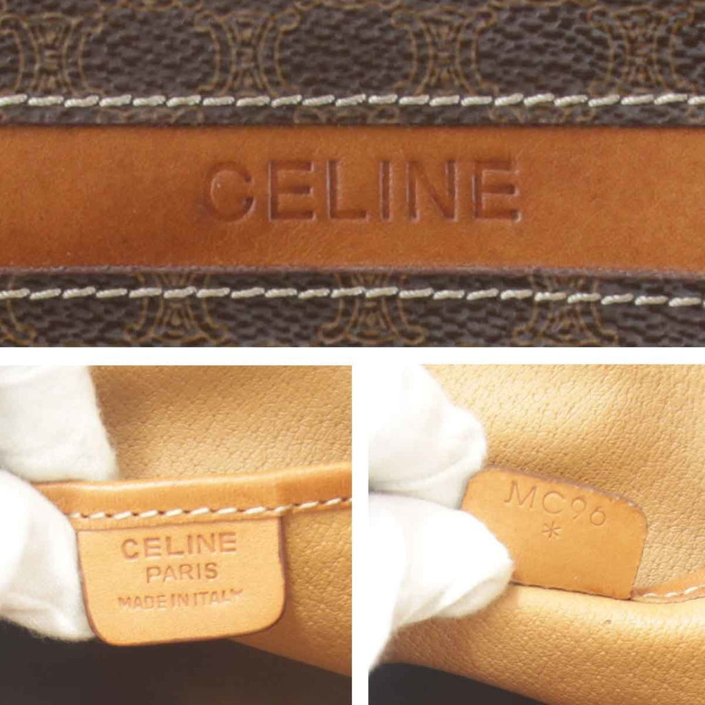 Celine Brown Pvc Leather Backpack