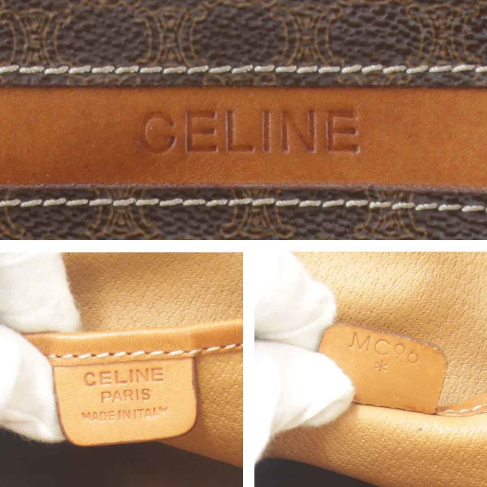 Celine Brown Pvc Leather Backpack