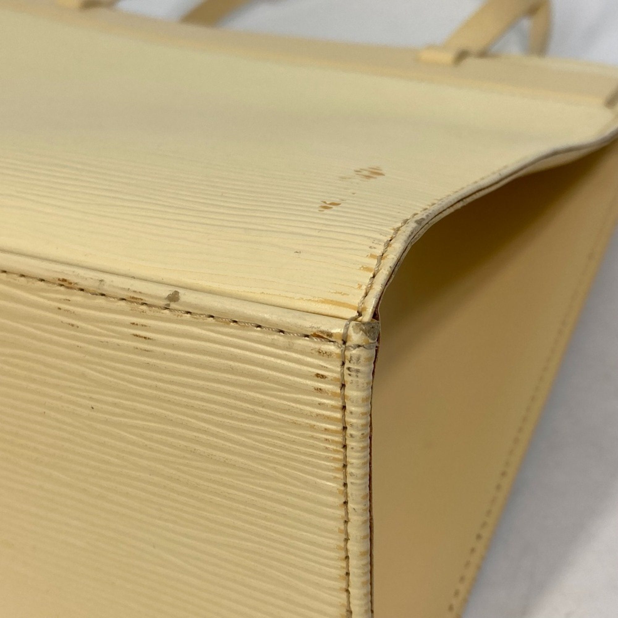 Louis Vuitton Vanilla Yellow Epi Leather Shoulder Bag Tote Bag