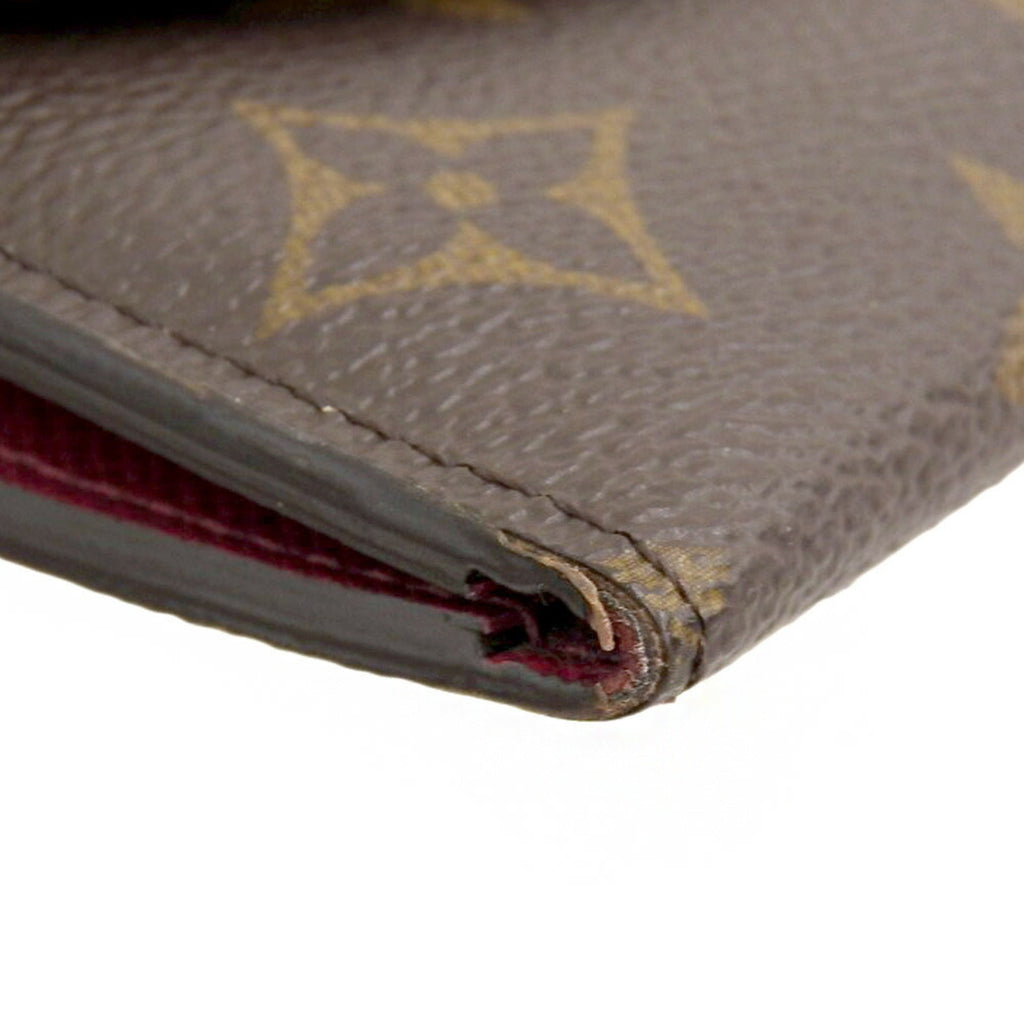Louis Vuitton Fuchsia Monogram Purple Red Color Pvc Long Wallet