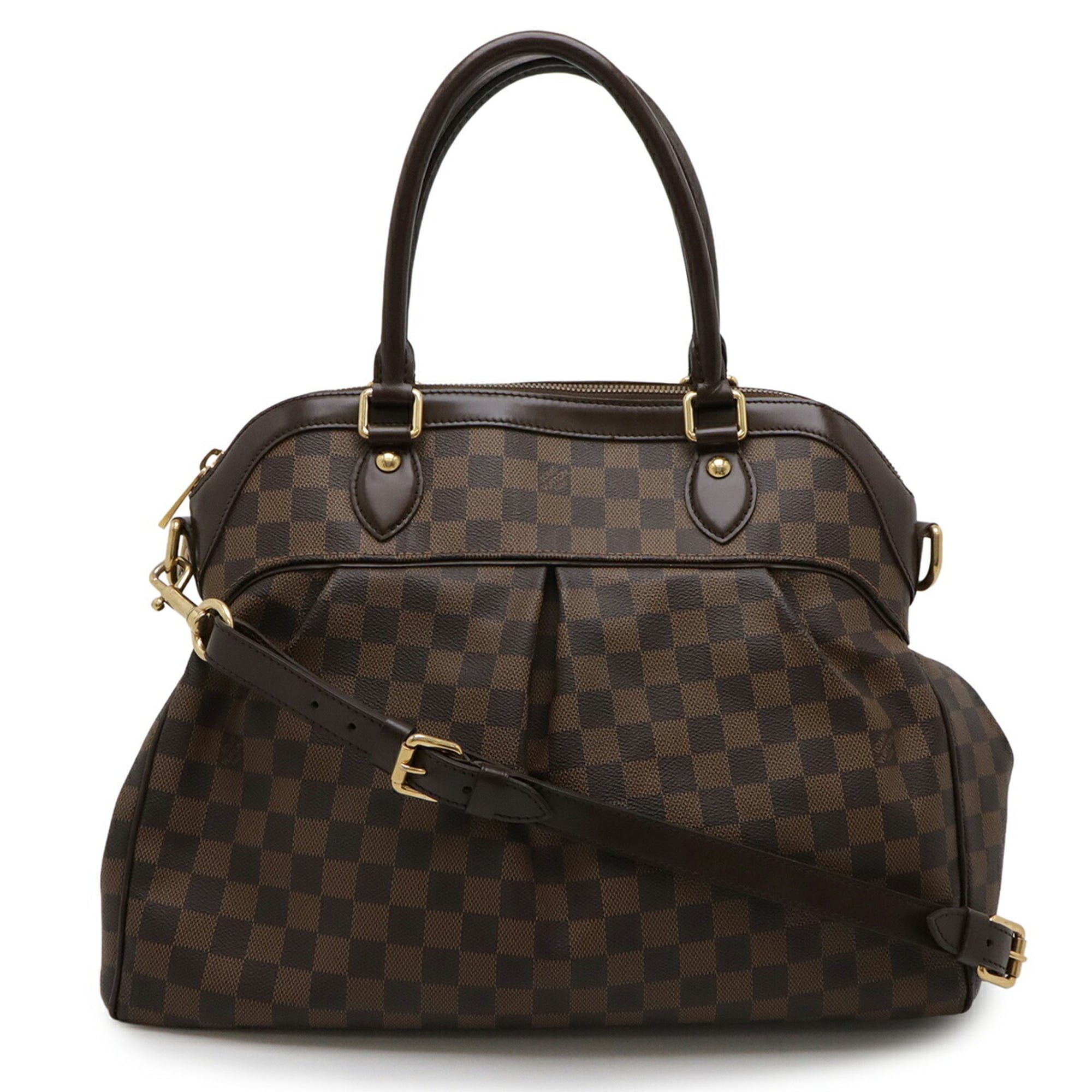 Louis Vuitton Brown Pvc Handbag Shoulder Bag