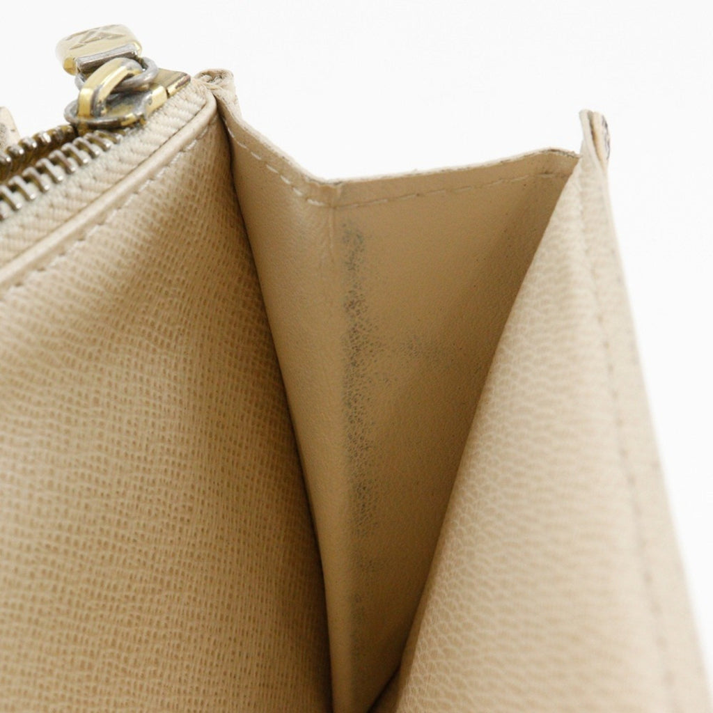 Louis Vuitton White Damier Azur Canvas Long Wallet (Tri-Fold)