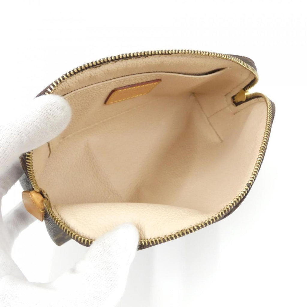 Louis Vuitton Marron Coated Canvas Pochette Pouch