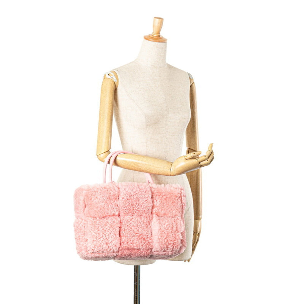 Bottega Veneta Pink Leather Handbag