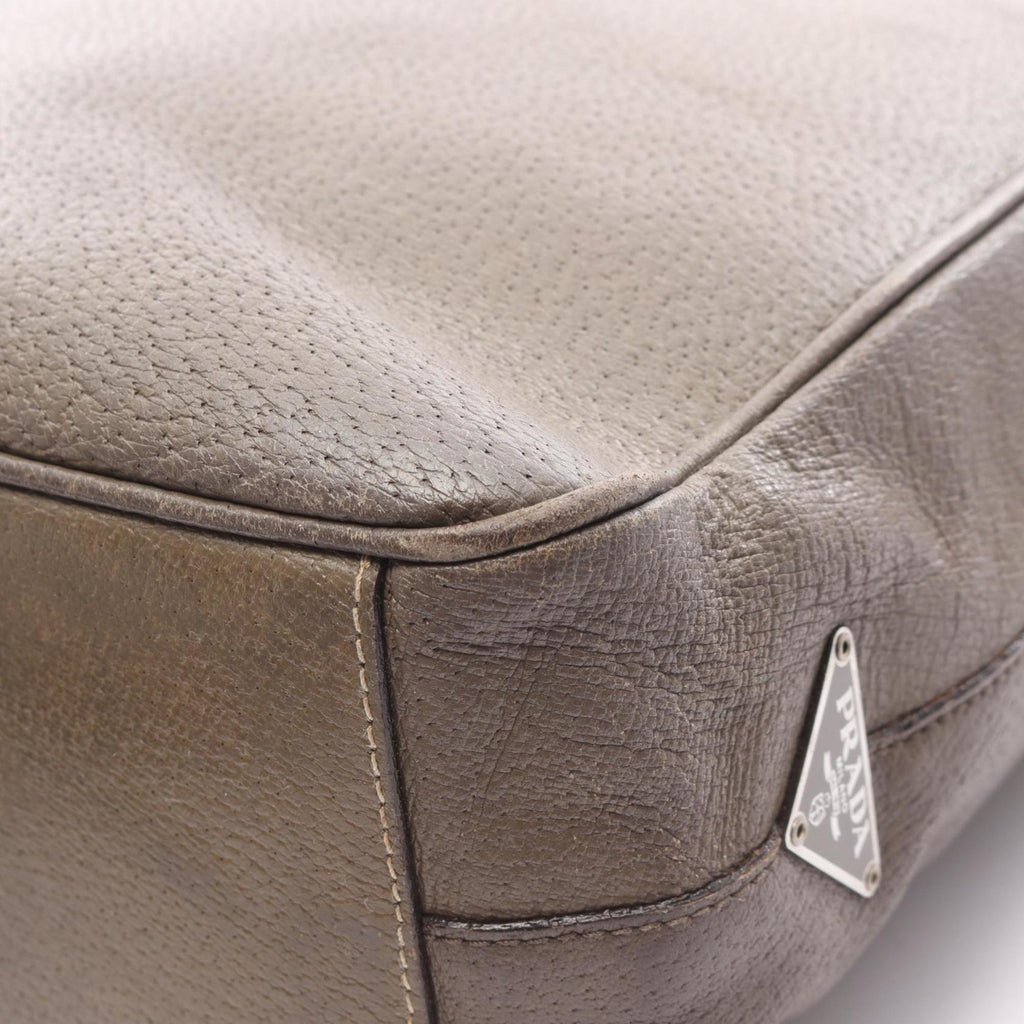 Prada Brown Leather Shoulder Bag