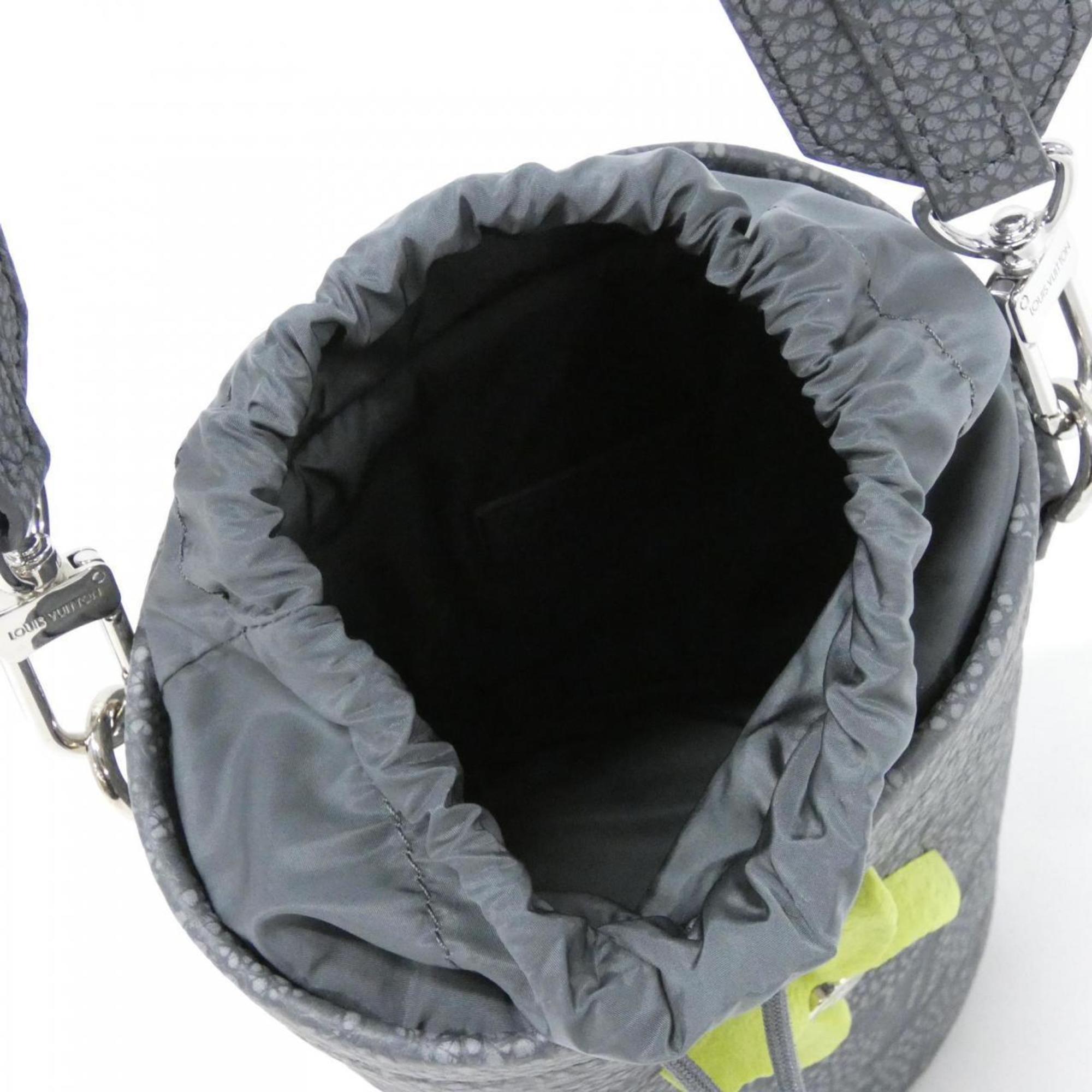 Louis Vuitton Gray Leather Pouch