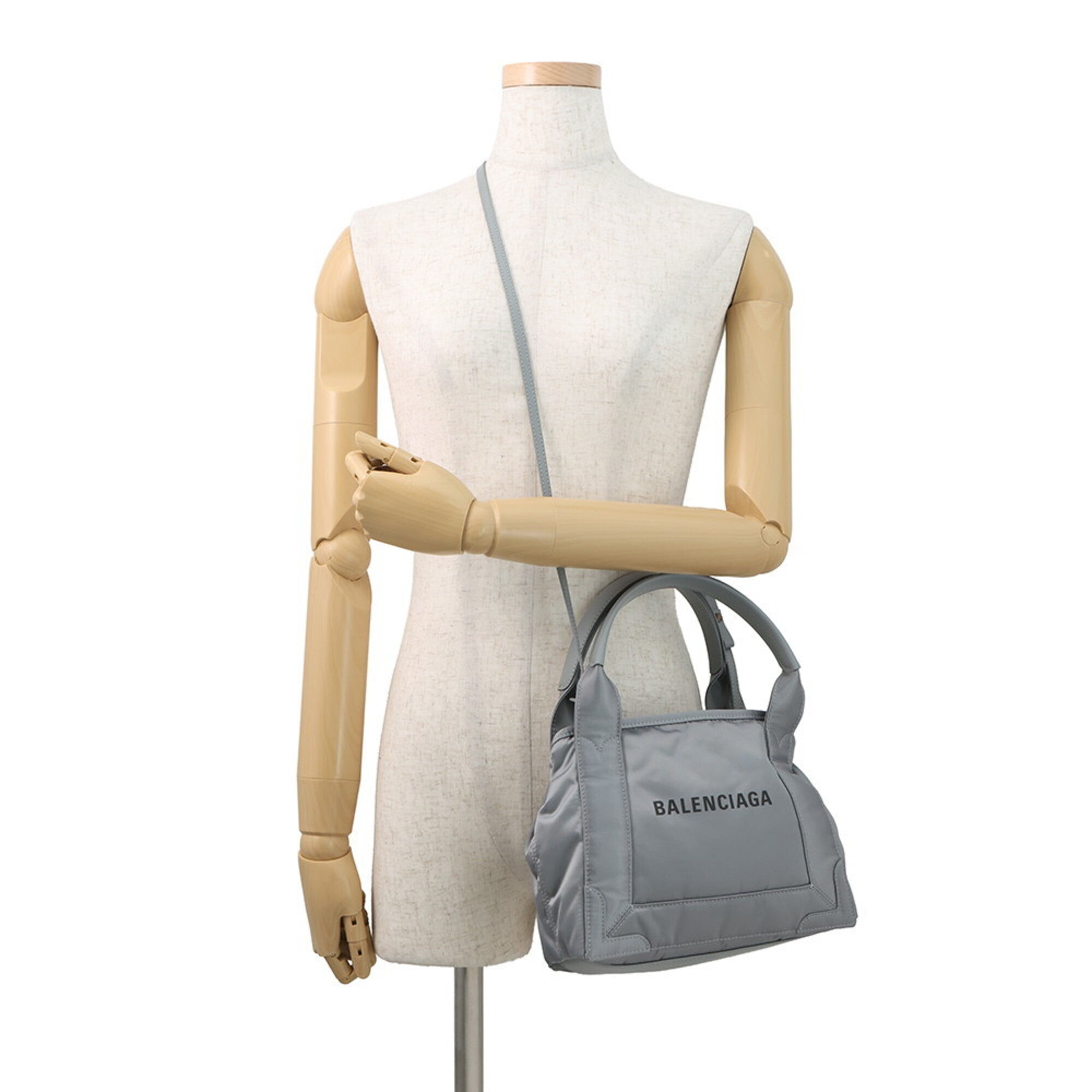 Balenciaga Gray Nylon Handbag Pouch