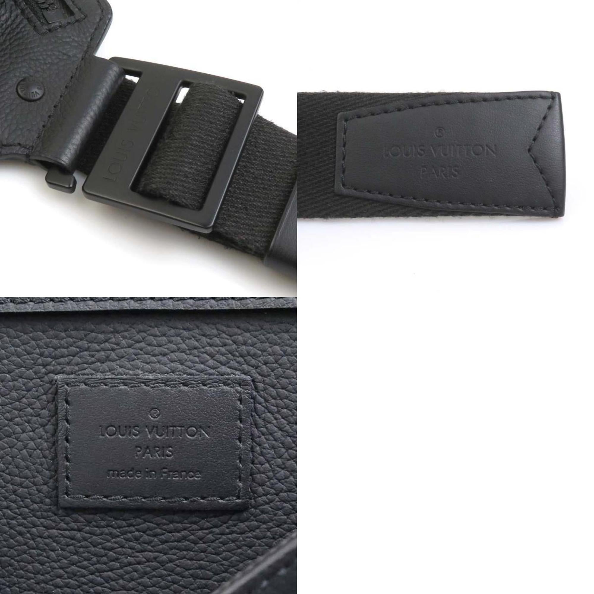 Louis Vuitton Black Leather Sling Bag