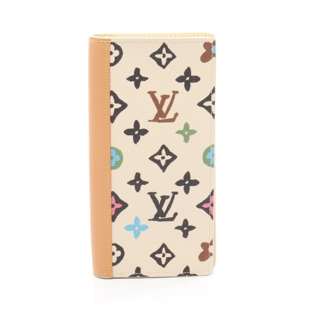Louis Vuitton Ivory Multi-Color Coated Canvas Pvc Leather Long Wallet